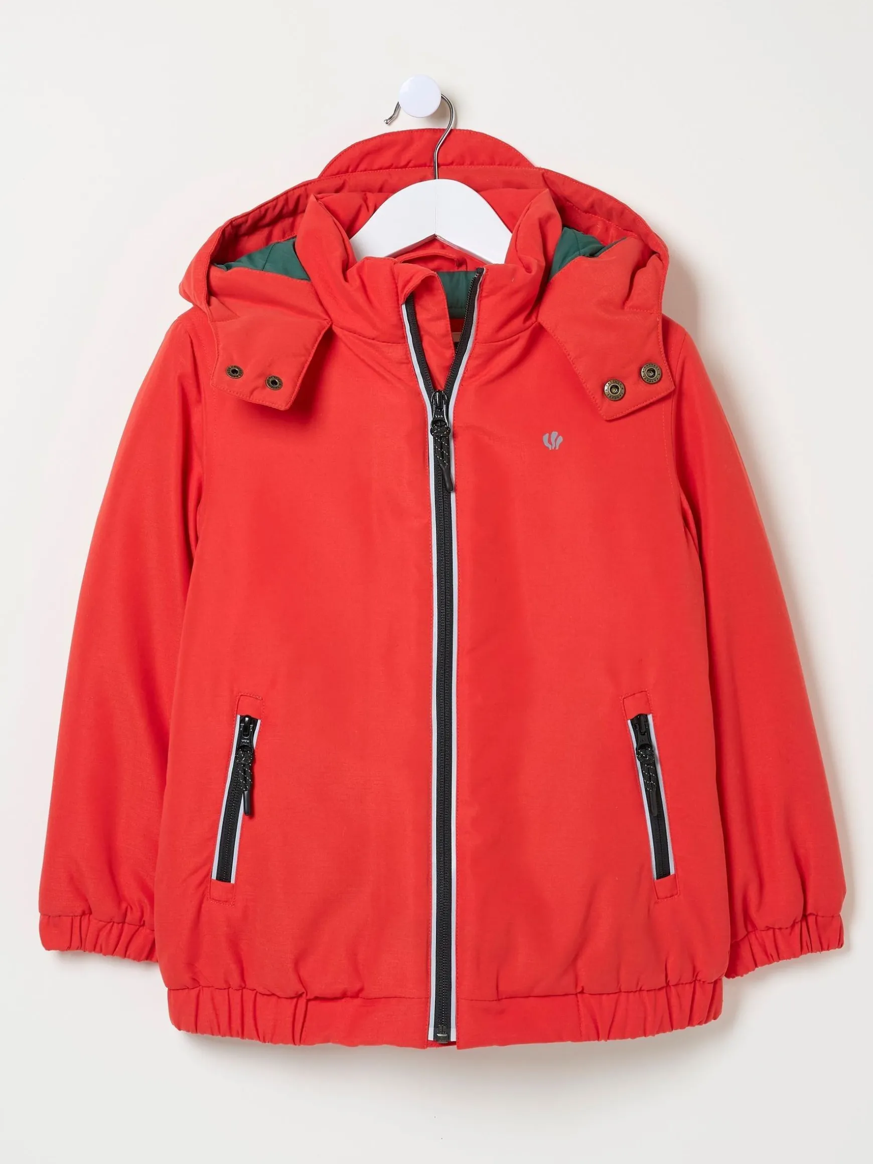 FatFace Archie Hooded Padded Jacket Red Cheap