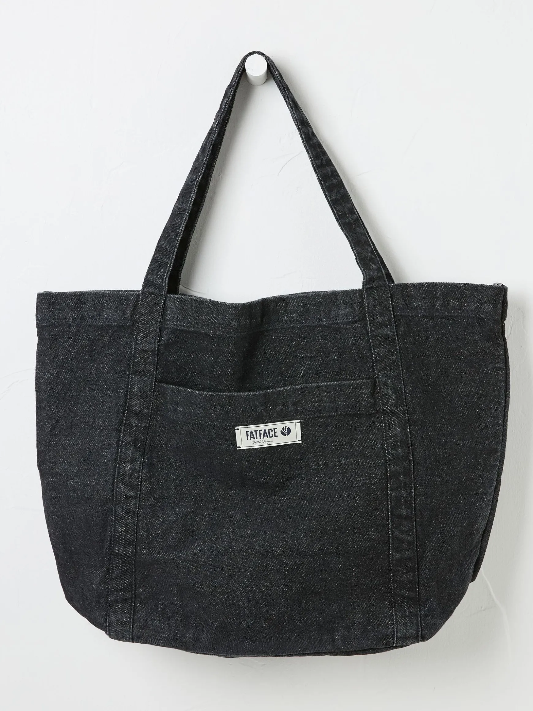 FatFace Astrid Pocket Tote Bag Black Cheap