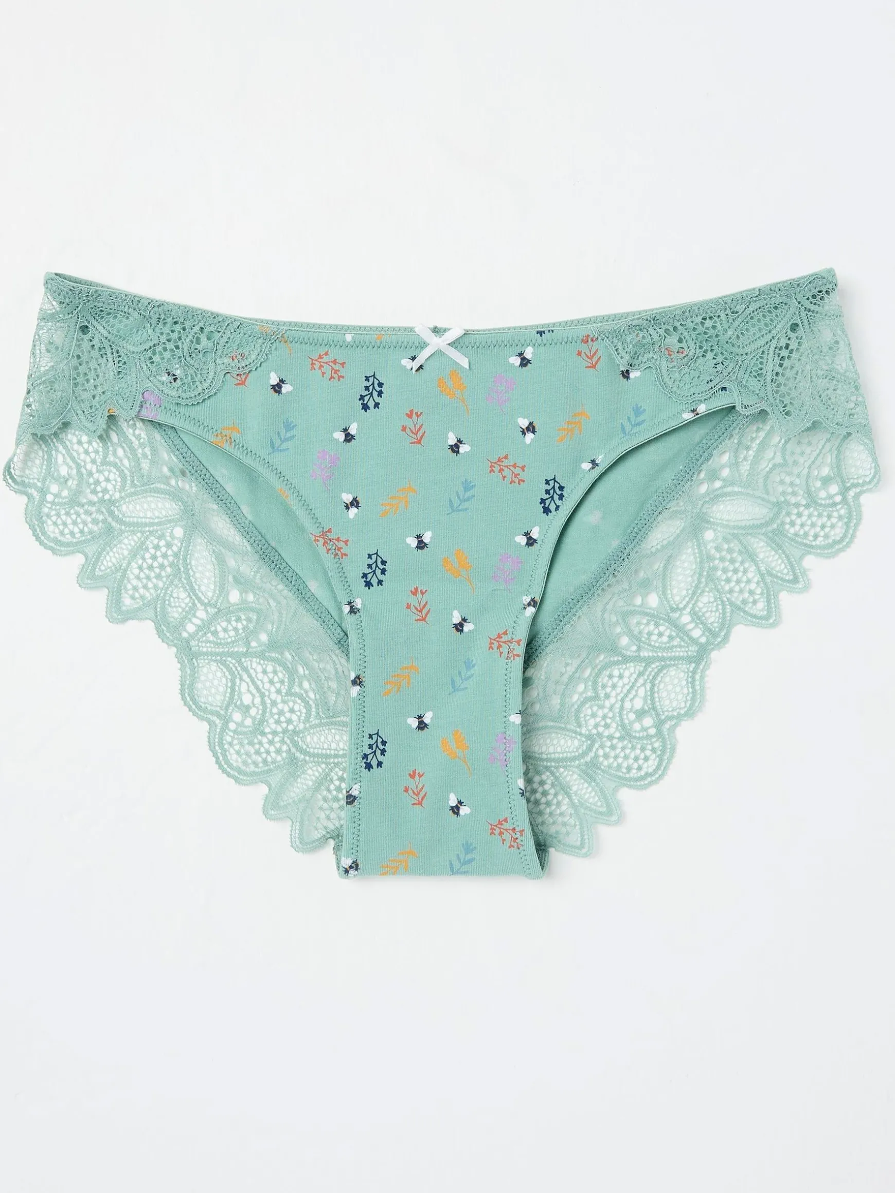 FatFace Autumn Bee Cheeky Knickers Green Online