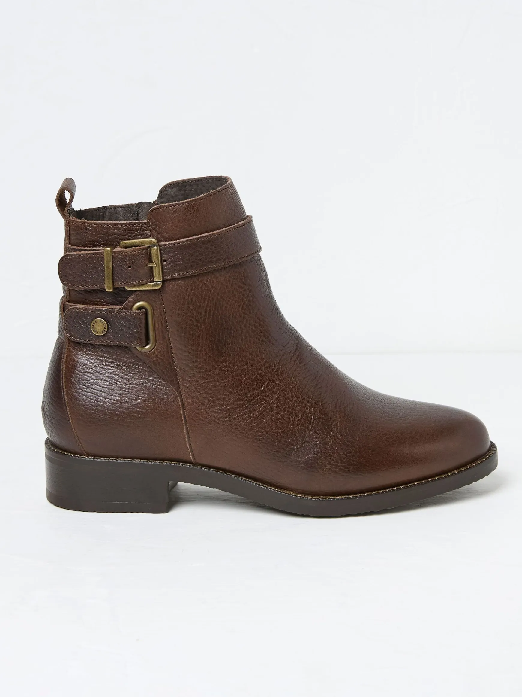 FatFace Avery Buckle Boots Brown Cheap