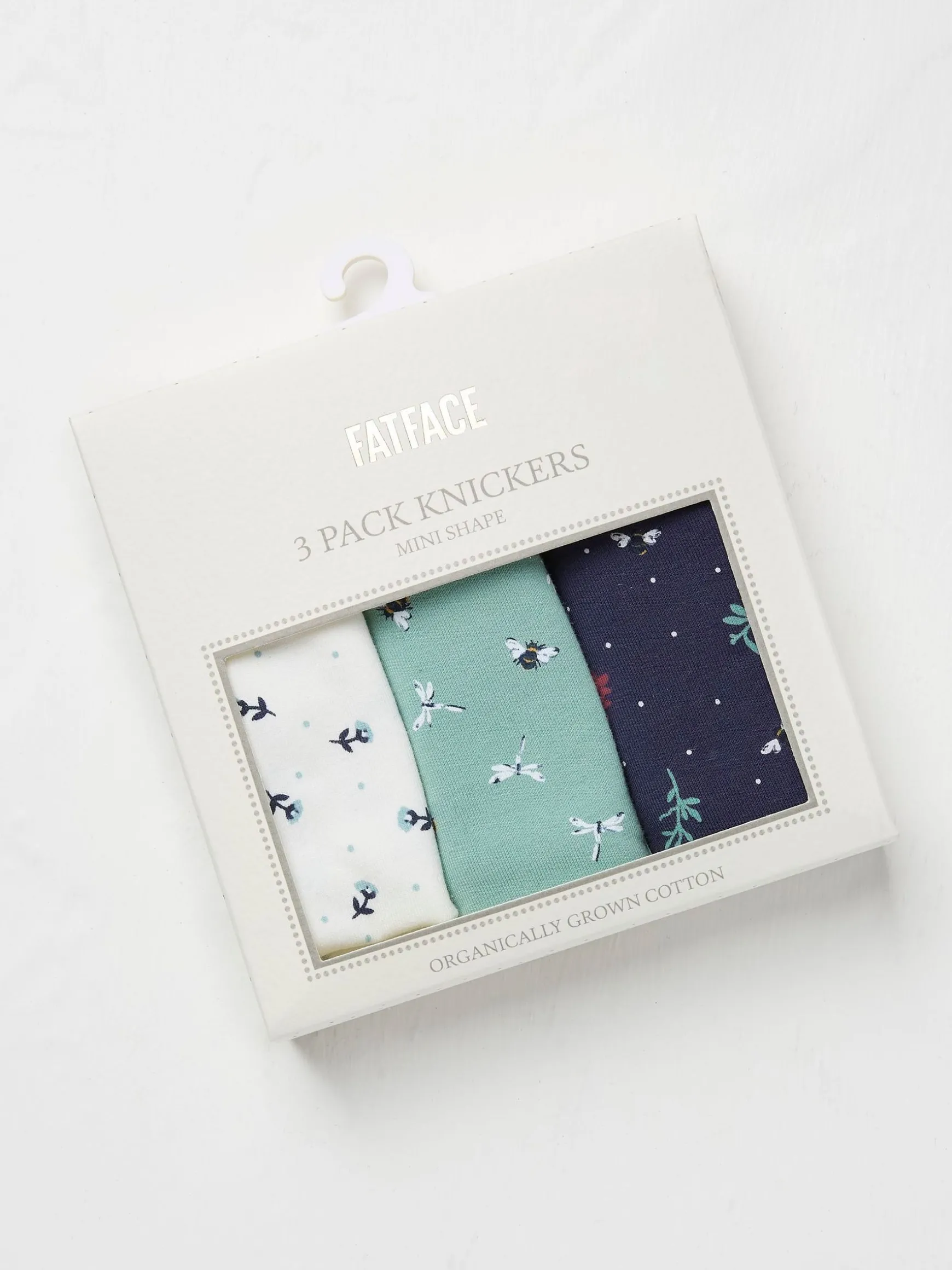 FatFace Mini Knickers 3 Pack Bee Floral Online