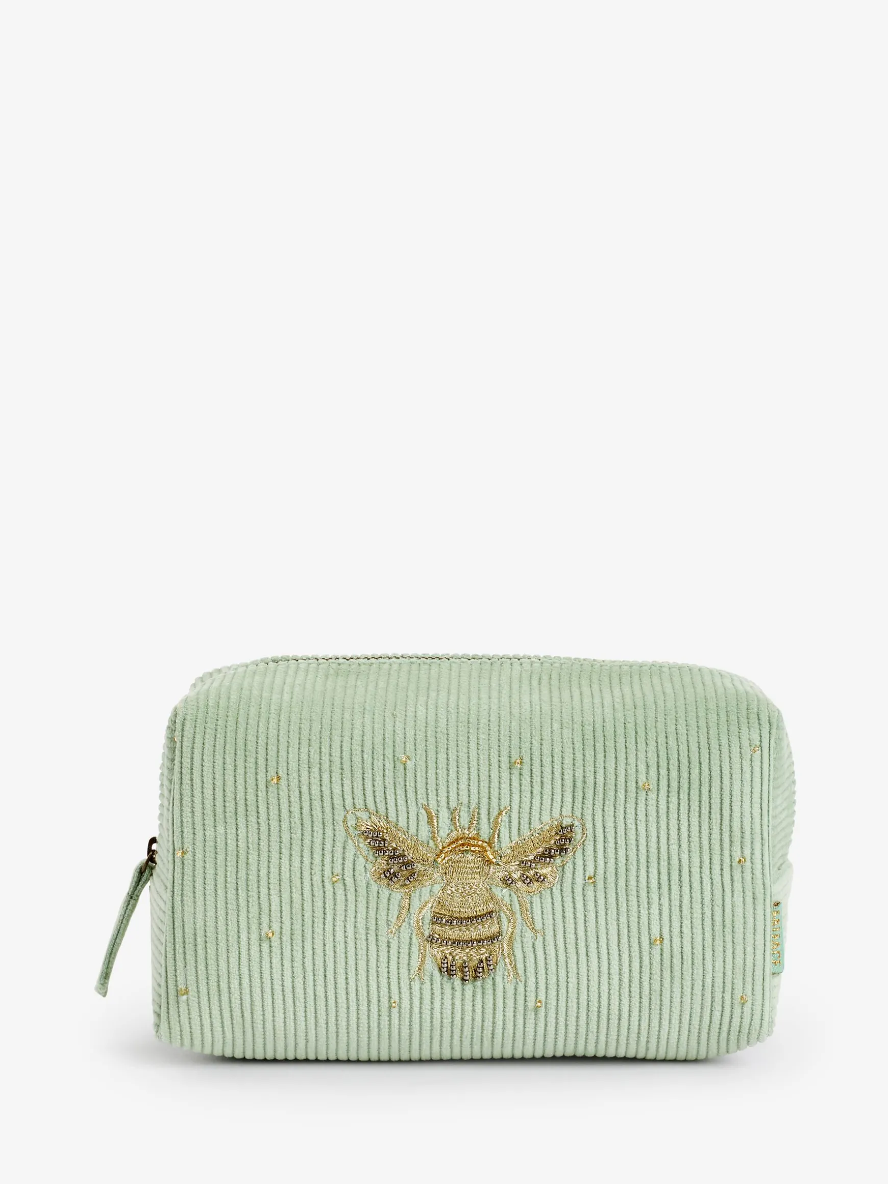 FatFace Bee Cord Make Up Bag Green Flash Sale