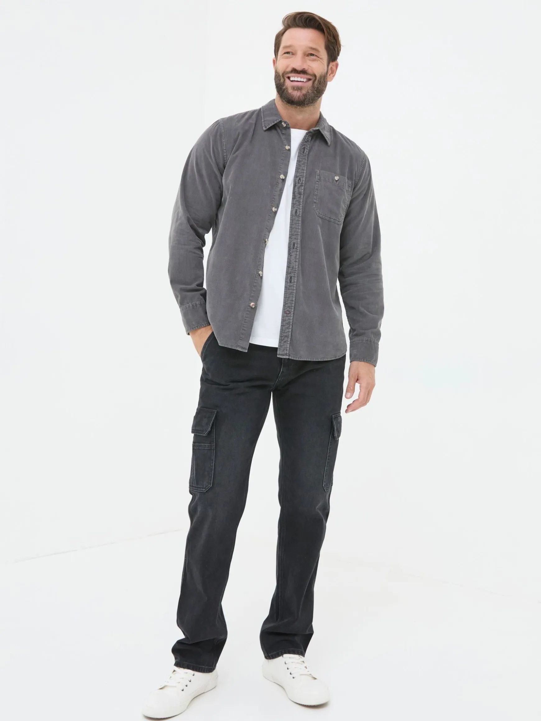 FatFace Cargo Jeans Black Shop