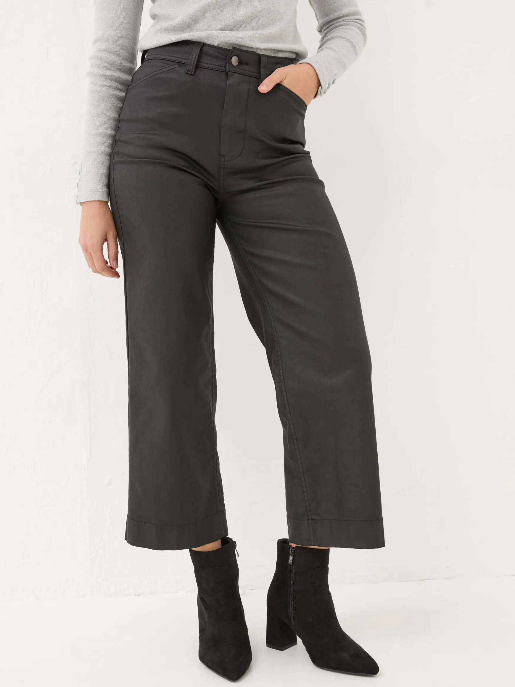 FatFace Keswick Coat Trousers Black Clearance