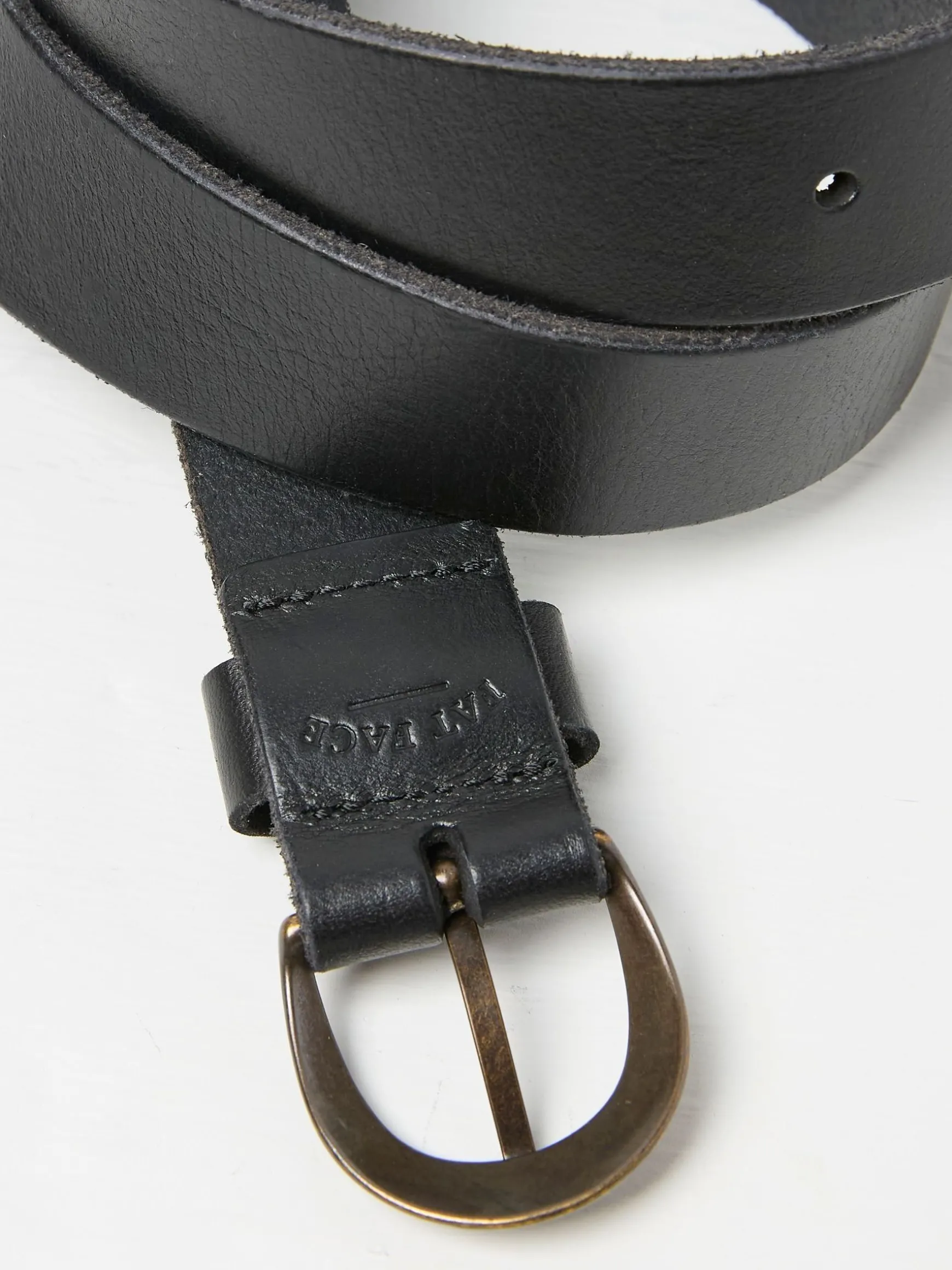 FatFace Leather Jean Belt Black Cheap