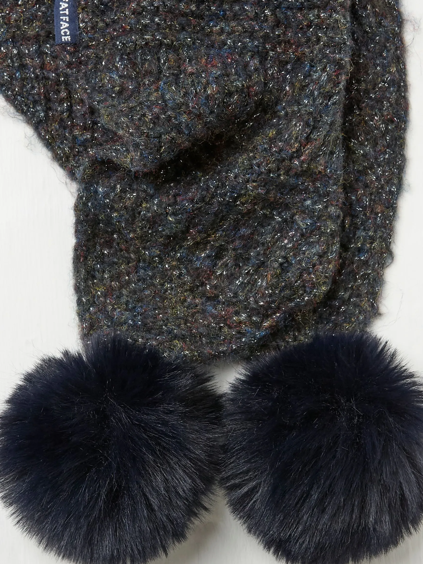 FatFace Sparkle Scarf Black Discount