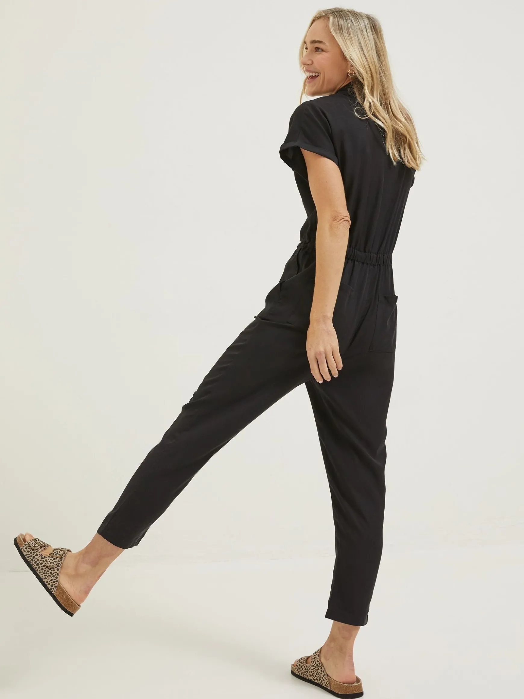 FatFace Una Jumpsuit Black Best