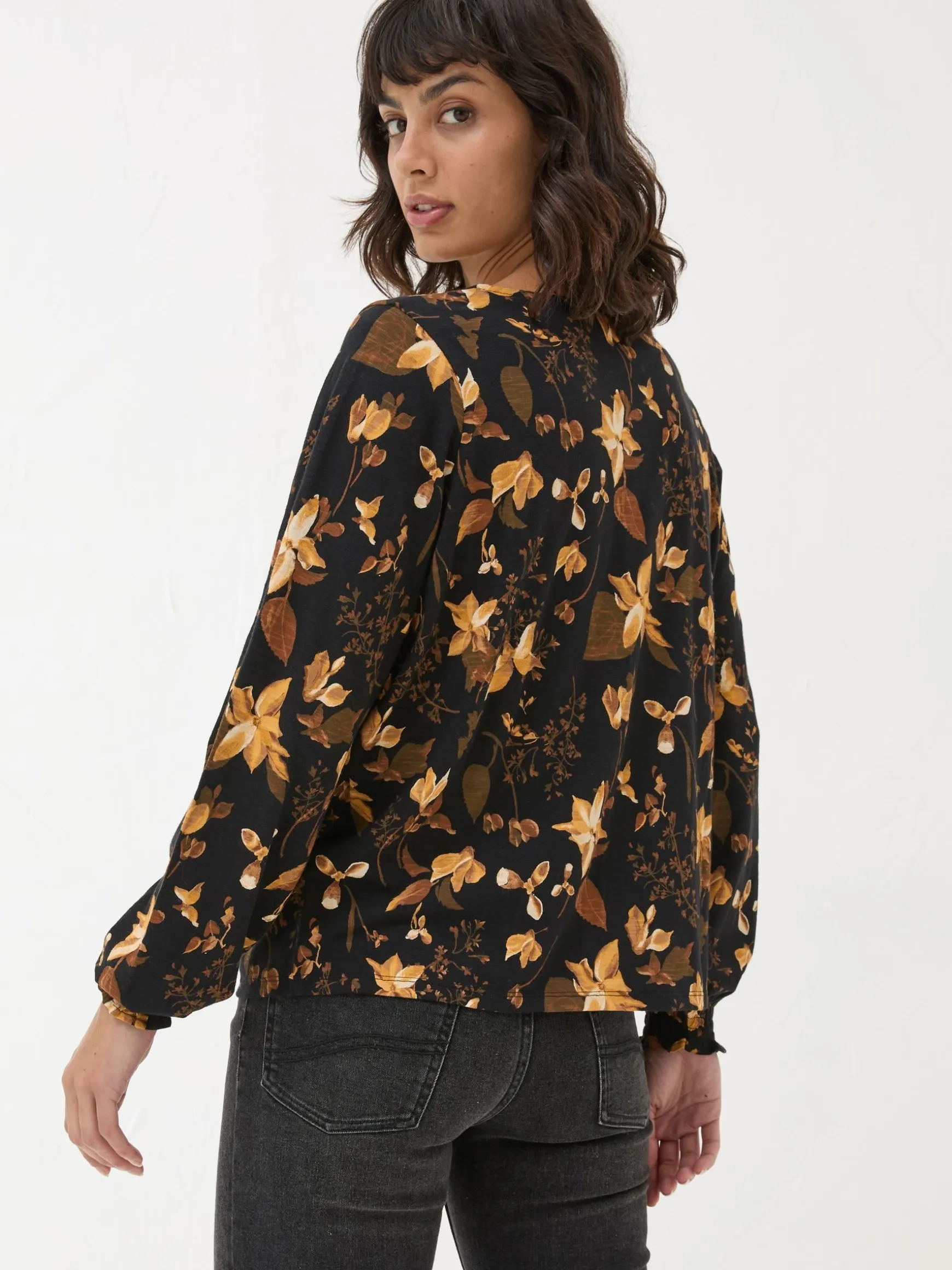 FatFace Wren Woodland Top Black Best