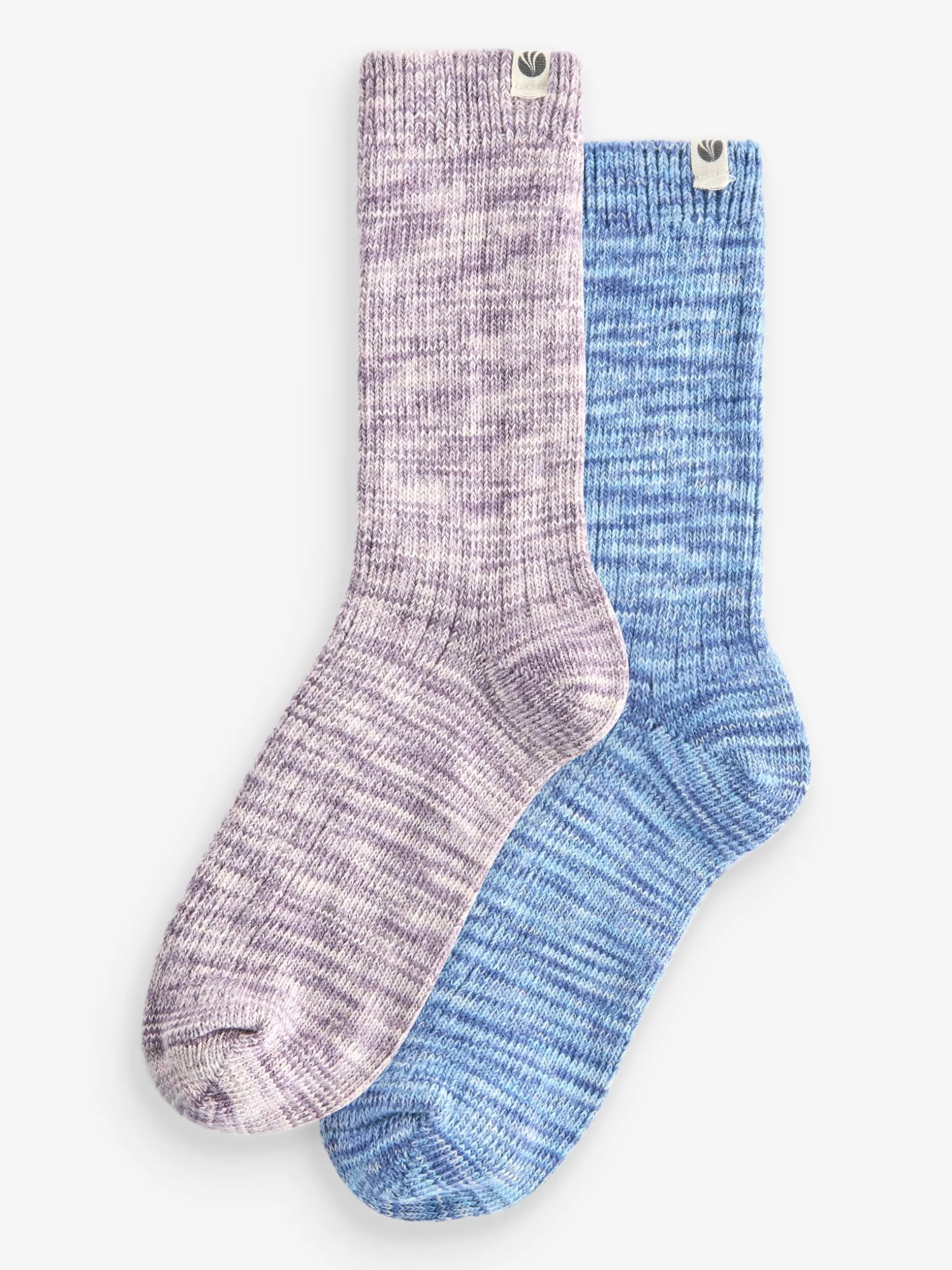 FatFace 2 Pack Space Dye Socks Blue Fashion