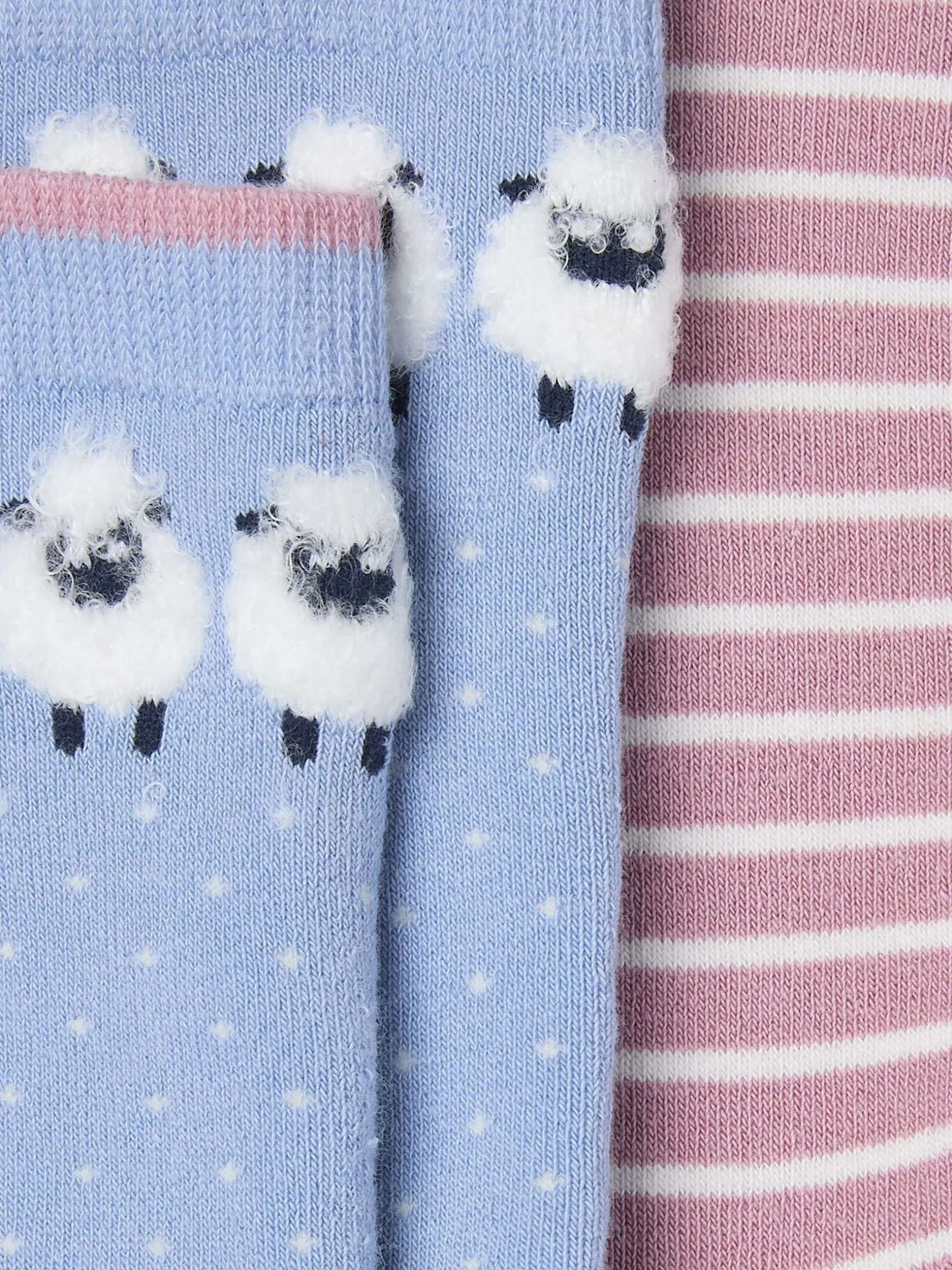 FatFace 2 Pairs Of Sheep Welly Socks Blue Outlet