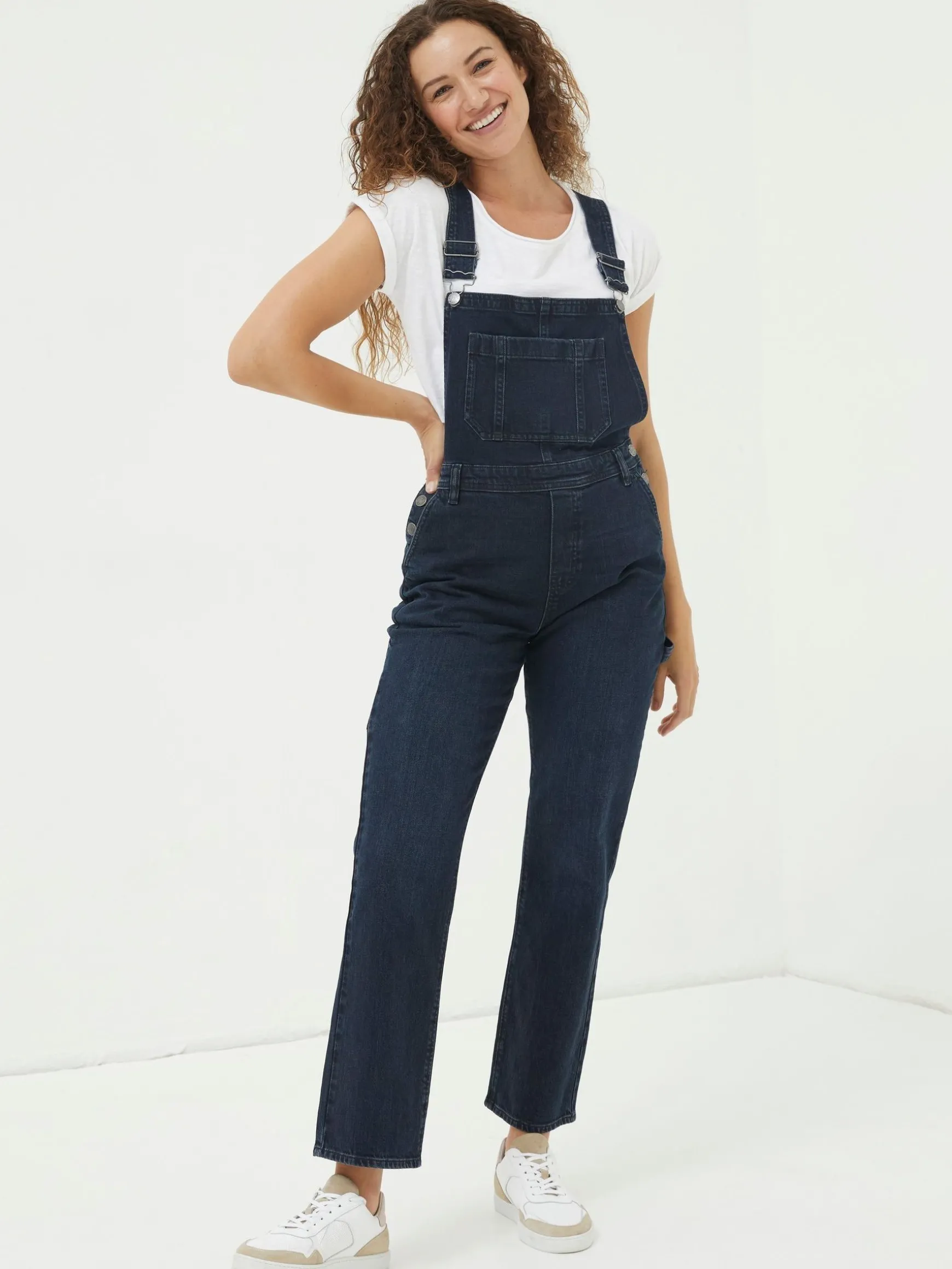 FatFace Banbury Dungarees Blue Store