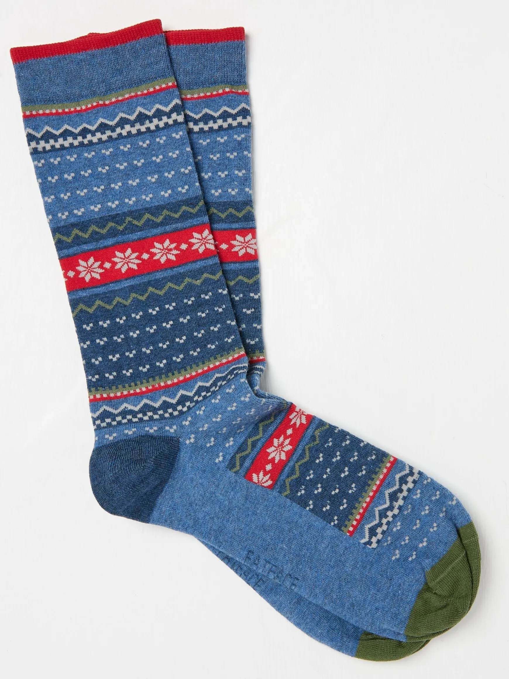 FatFace Fairisle Socks Blue Outlet