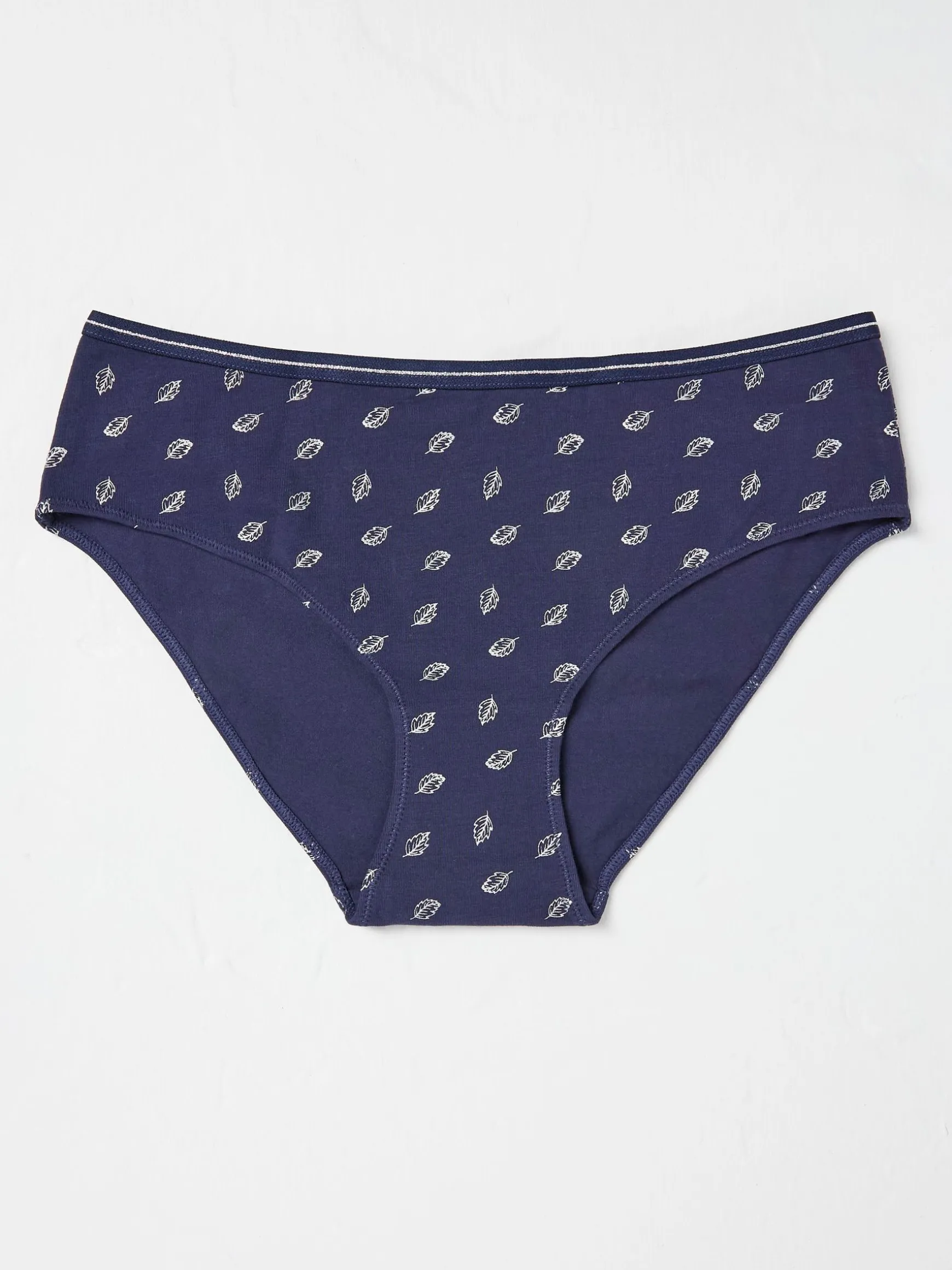 FatFace Foil Leaf Mini Knickers Blue Discount