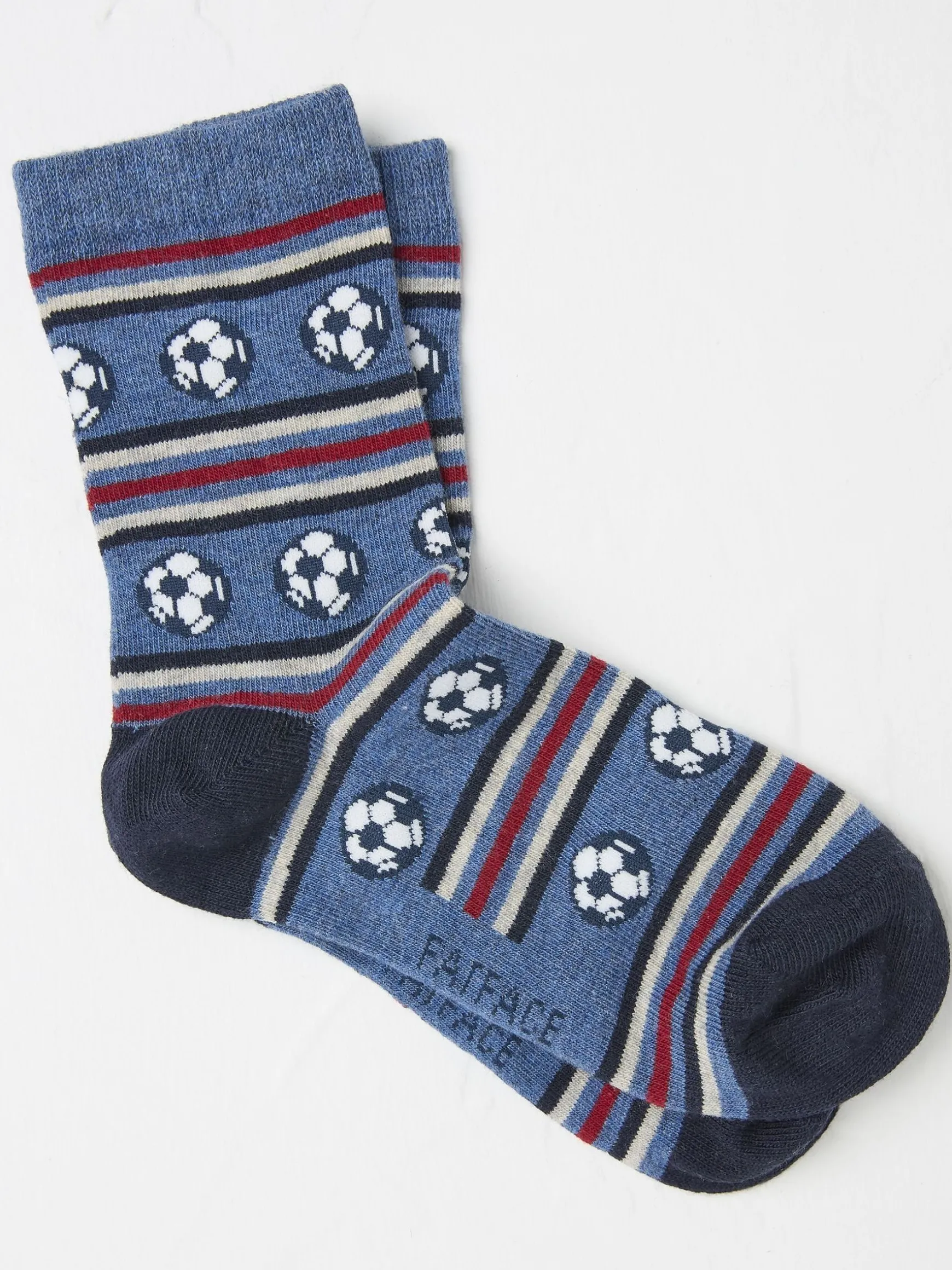 FatFace Kids' Socks 1 Pack Blue Football Best