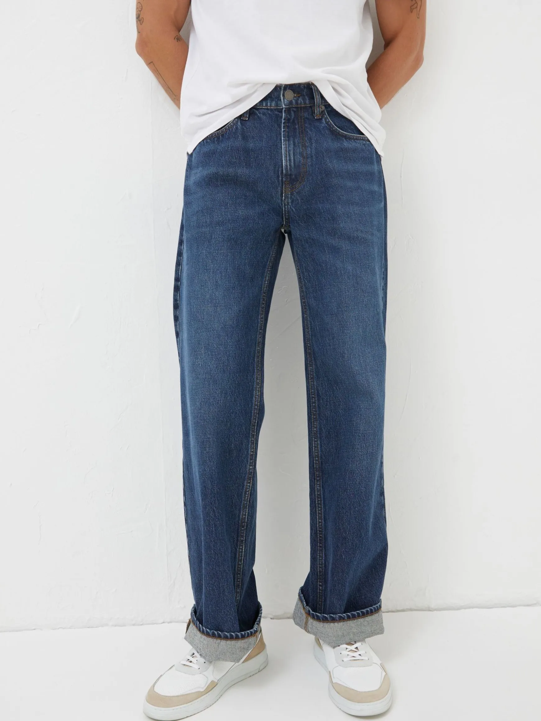 FatFace Loose Fit Jeans Blue Shop