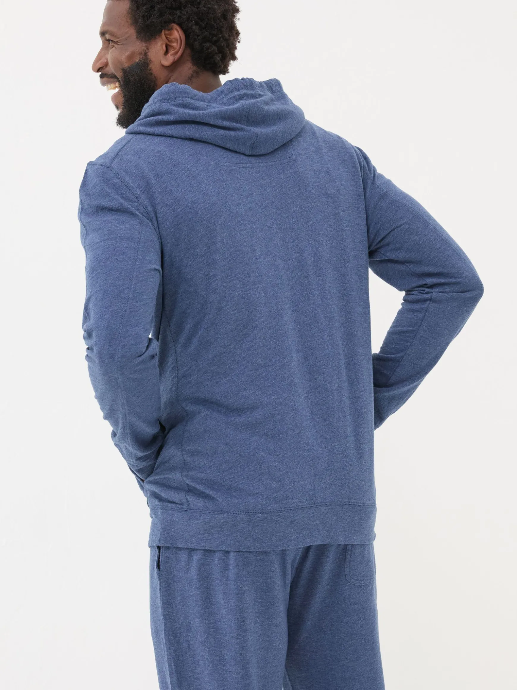 FatFace Lounge Hoodie Blue Flash Sale