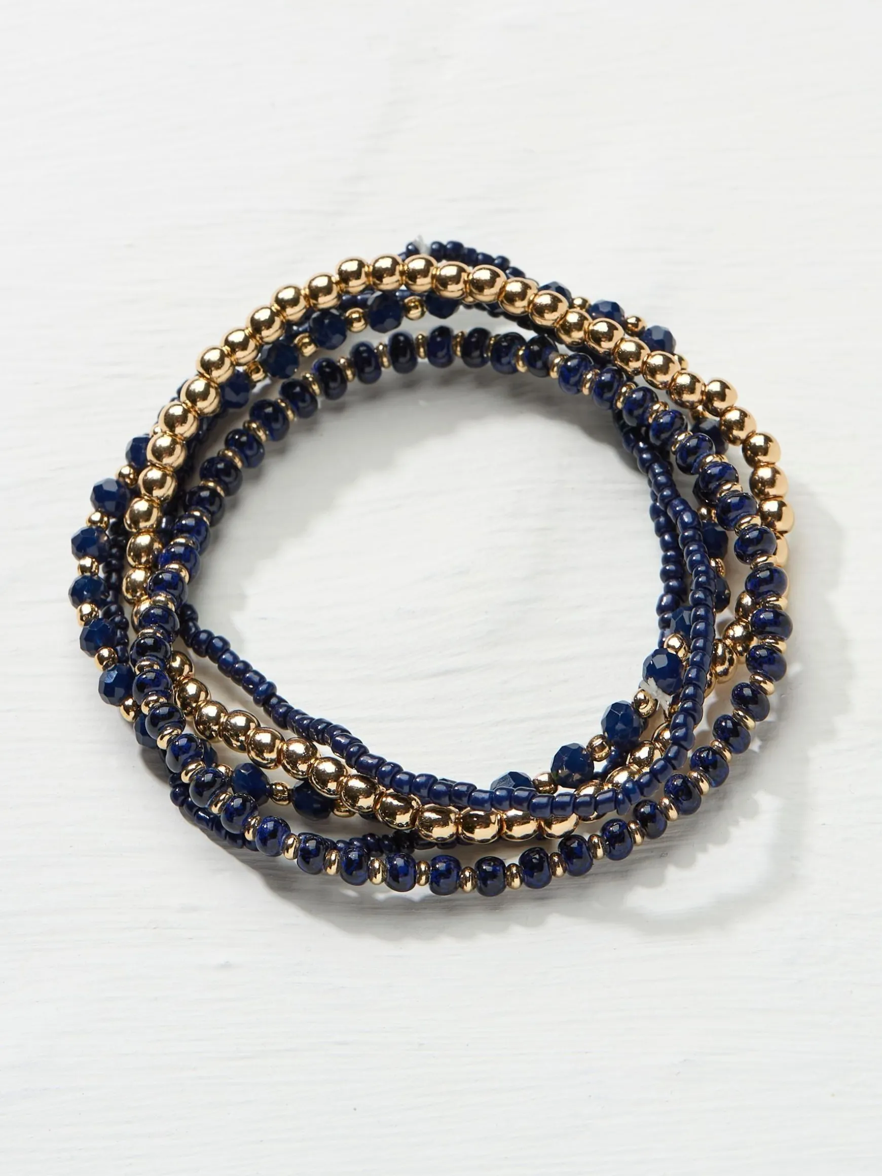 FatFace Multi Stretch Bracelet Blue Sale