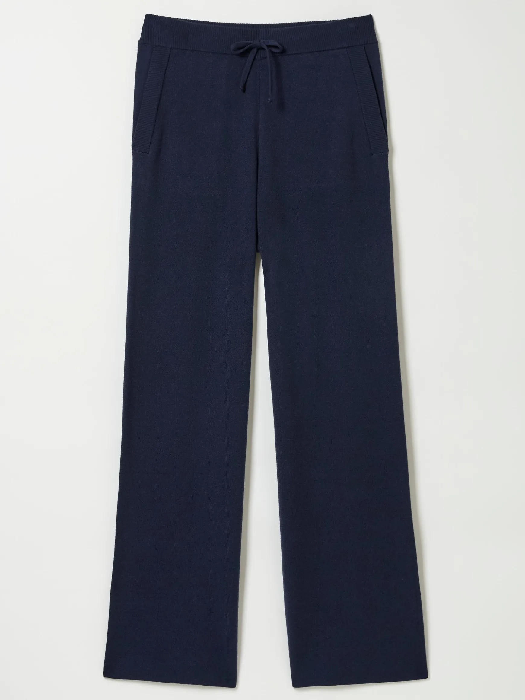 FatFace Knitted Wide Leg Pyjama Bottoms Blue Navy Sale