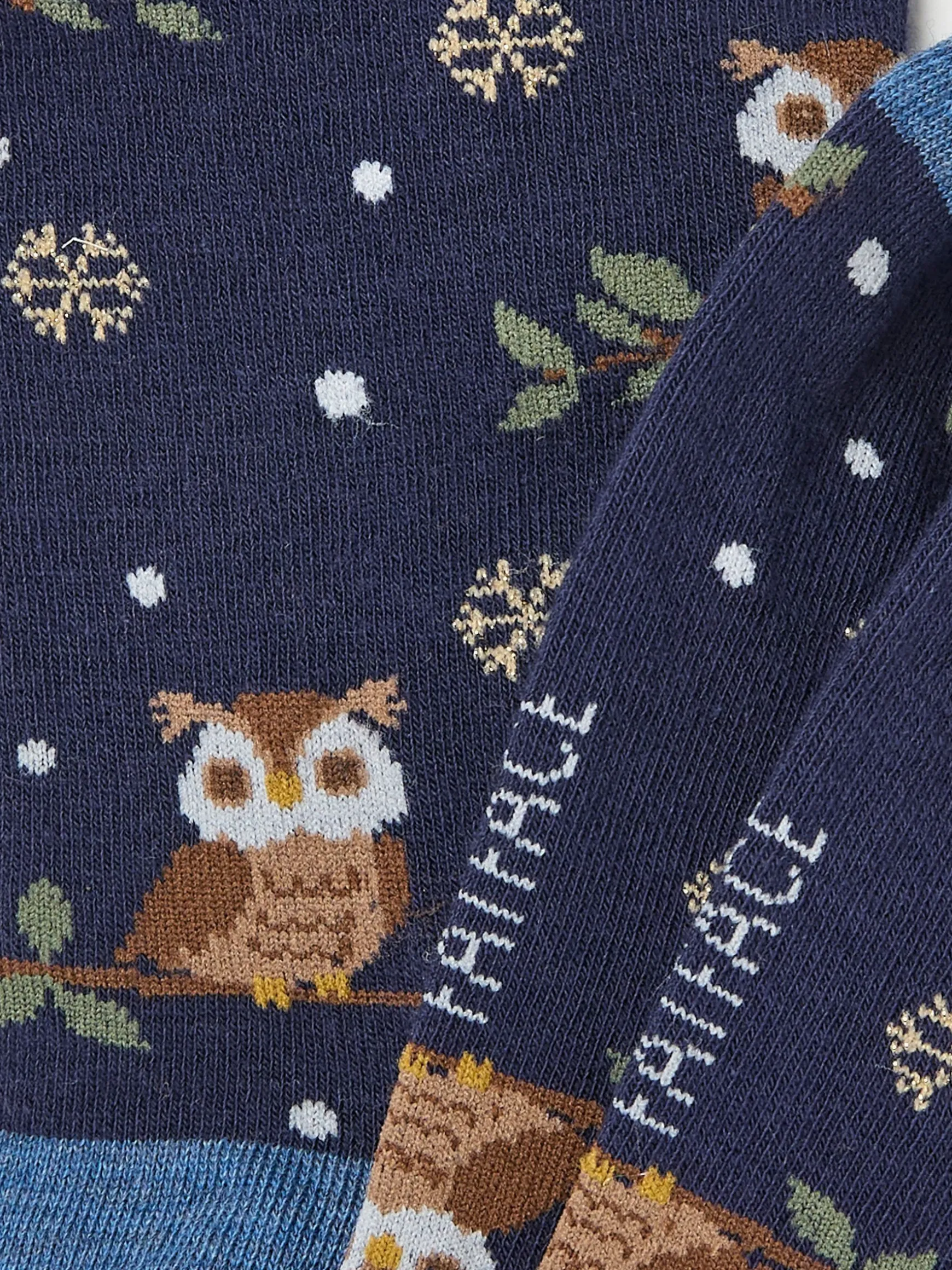 FatFace Womens Night Owl Socks 1 Pack Blue Navy Online