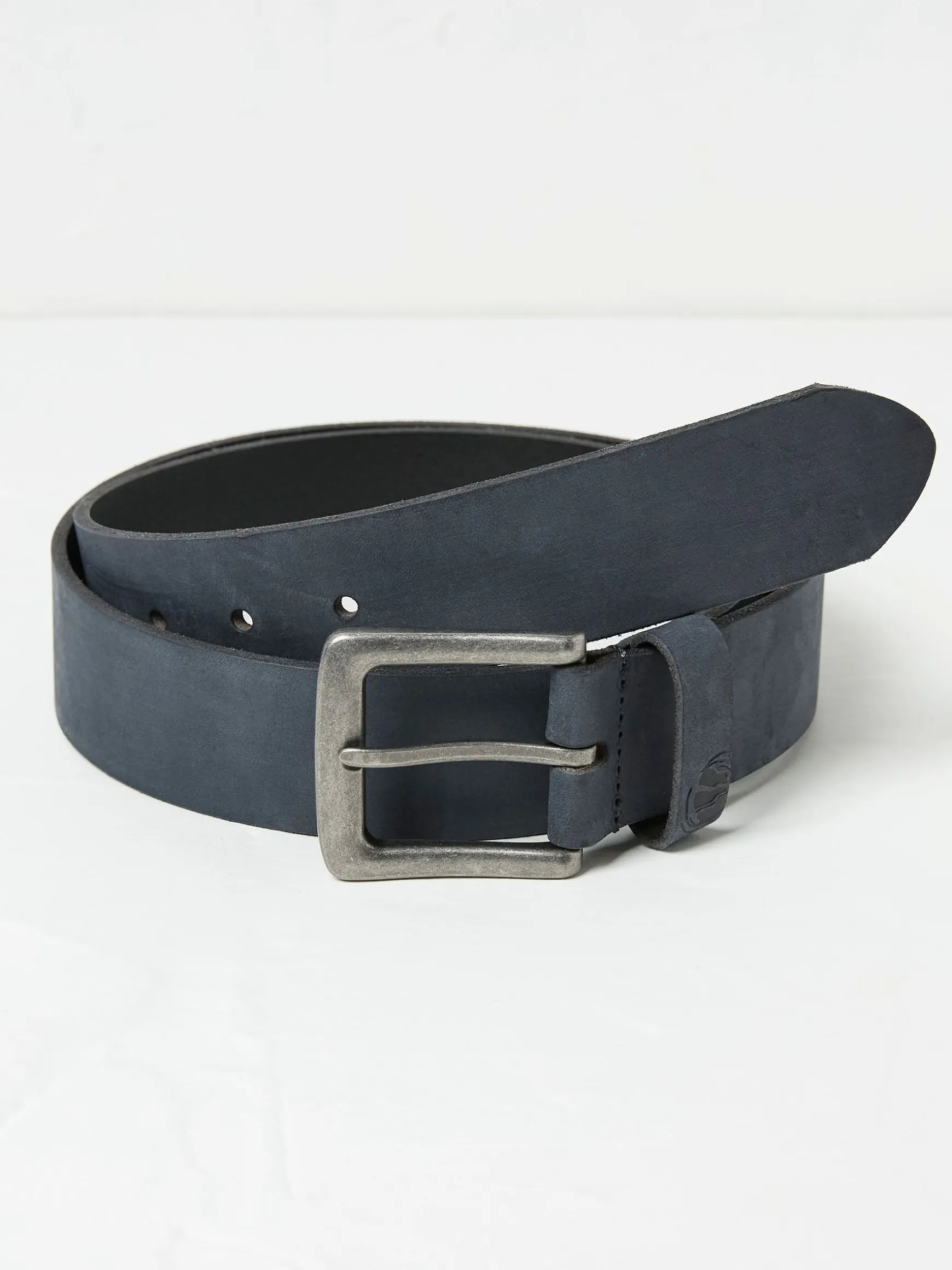 FatFace Nubuck Leather Belt Blue Hot