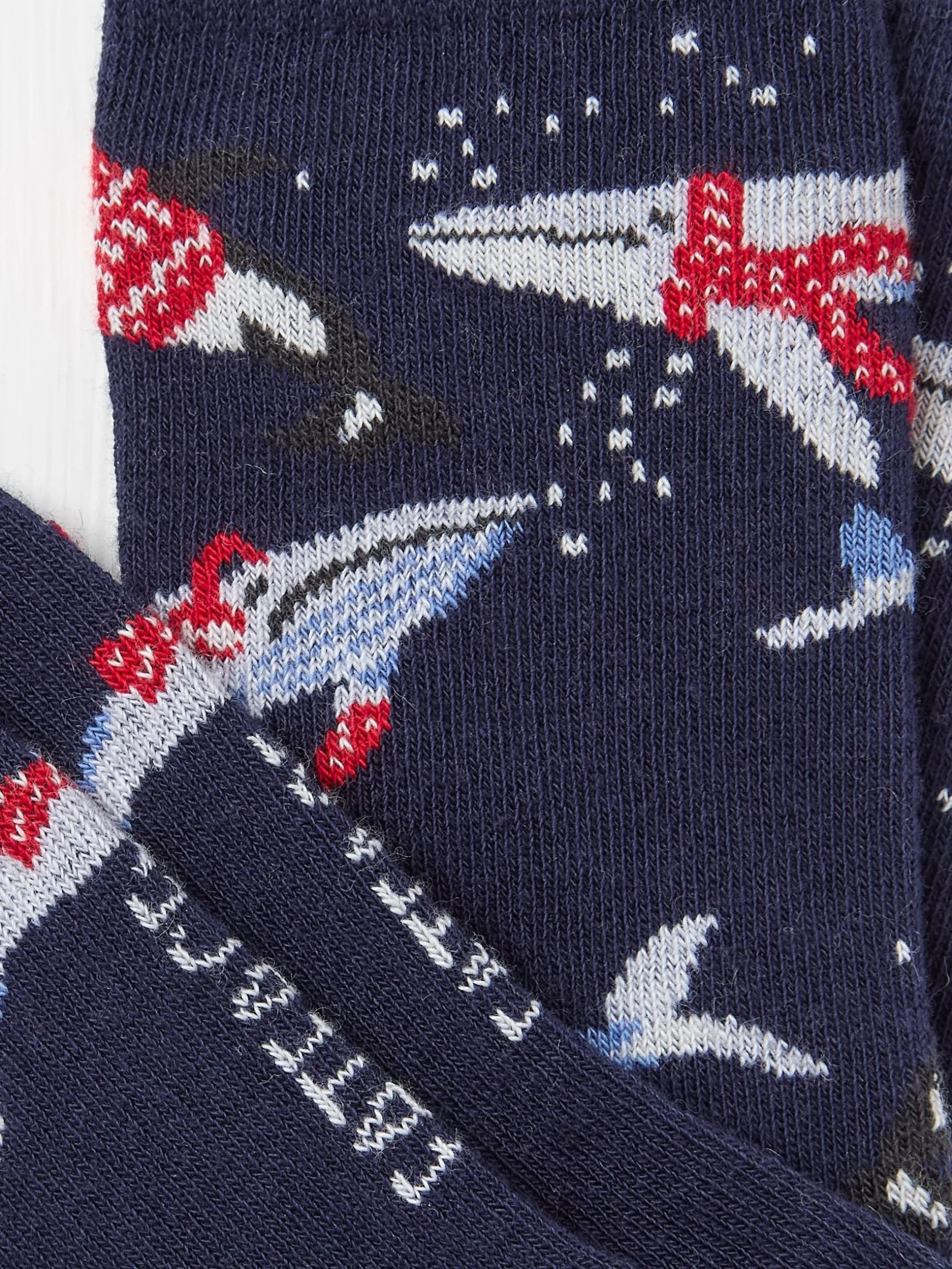 FatFace Shelter Wilson The Whale Socks 1 Pack Blue Flash Sale