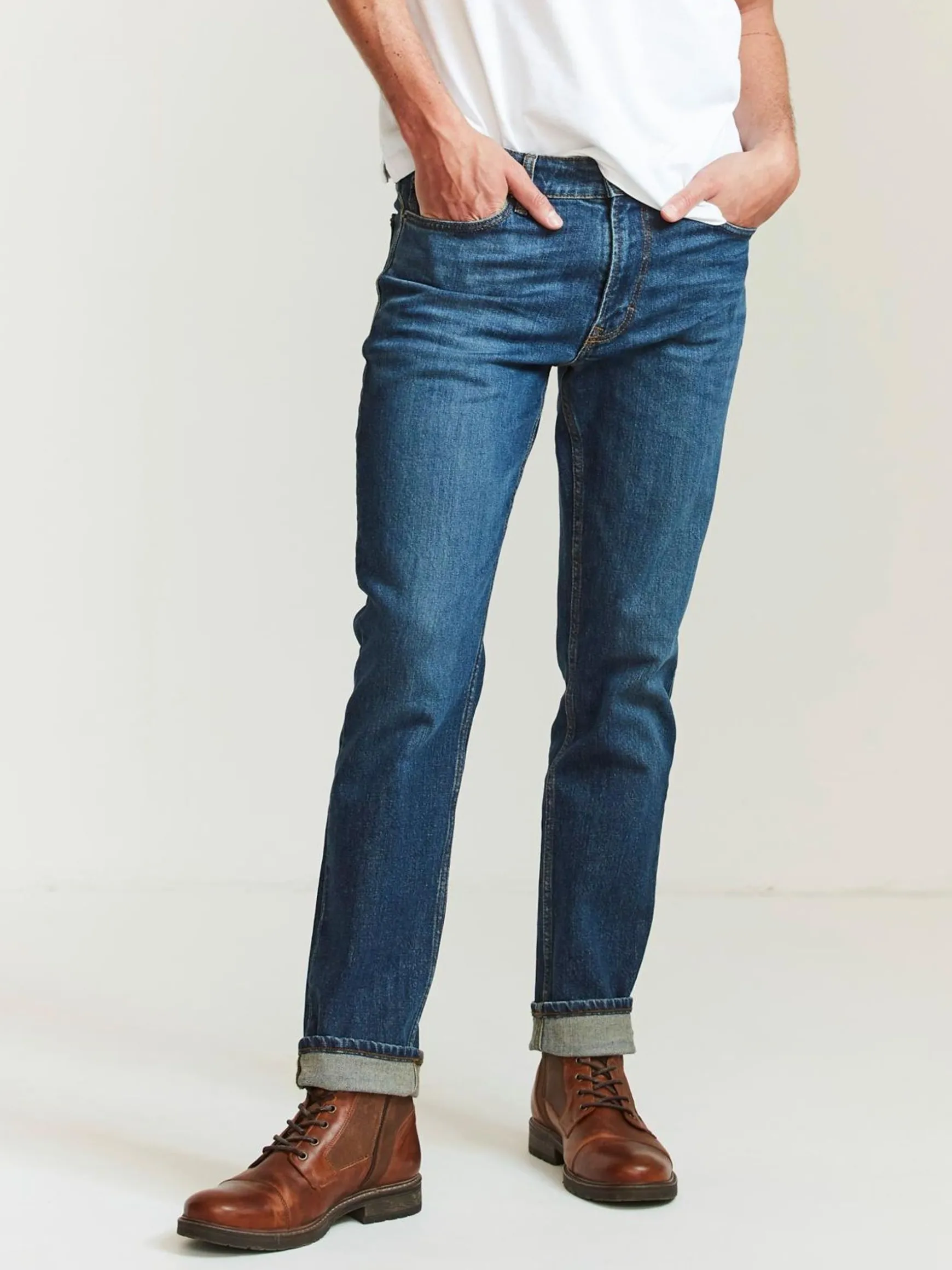 FatFace Slim Mid Wash Jeans Blue Store