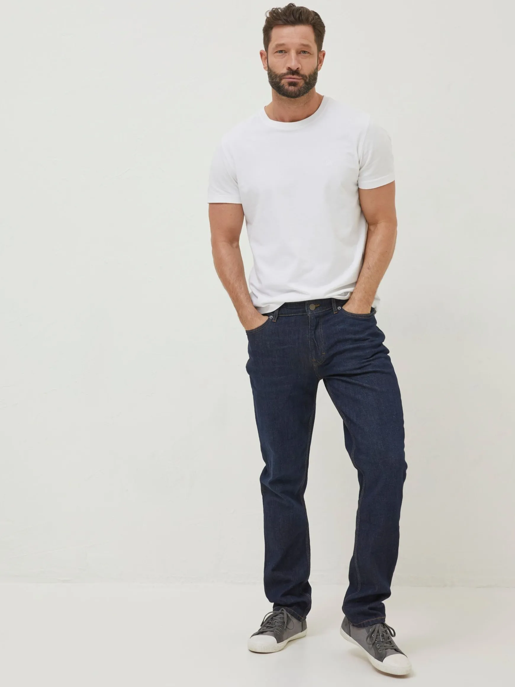 FatFace Slim Vintage Wash Jeans Blue Sale