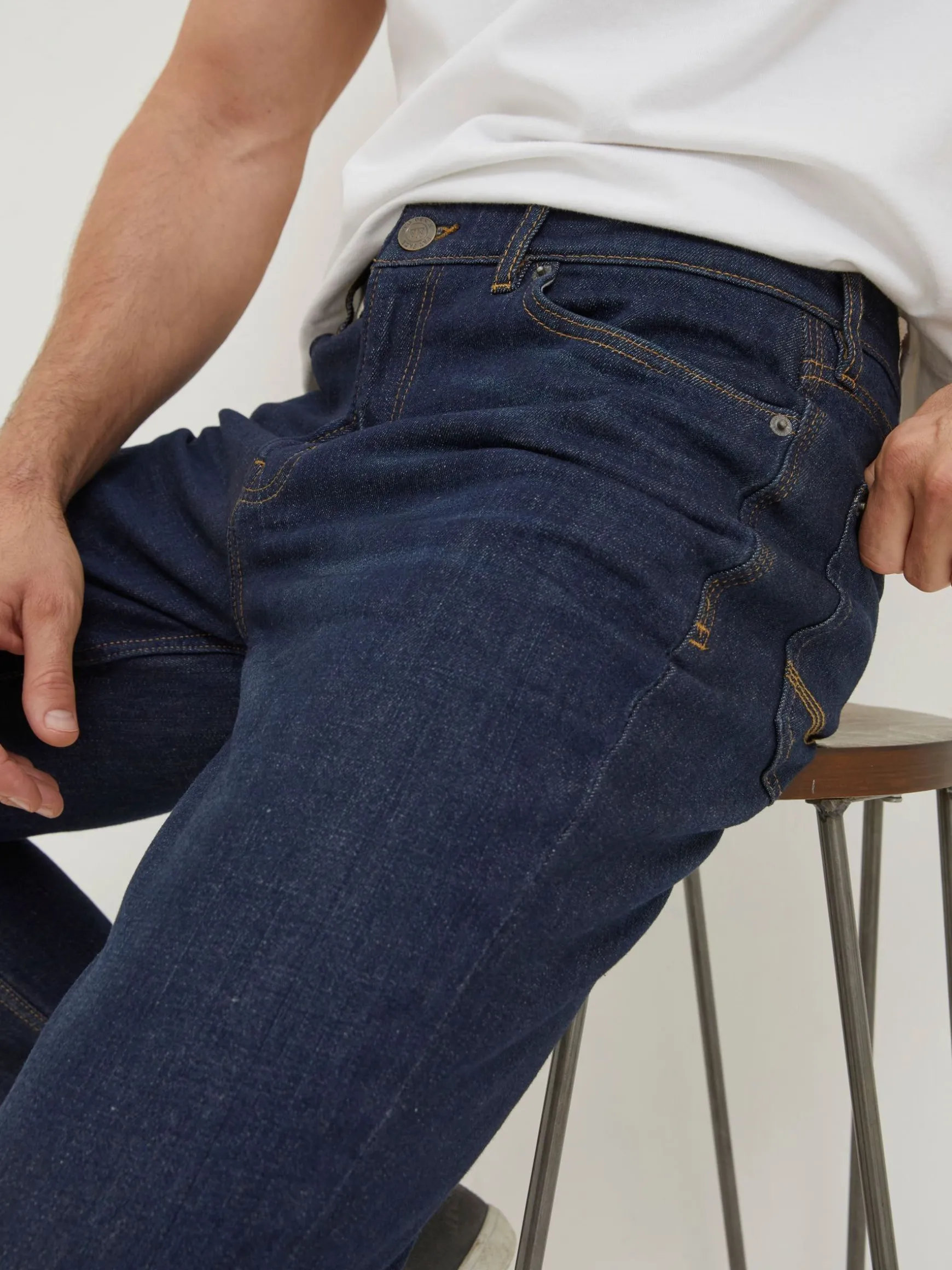 FatFace Slim Vintage Wash Jeans Blue Sale