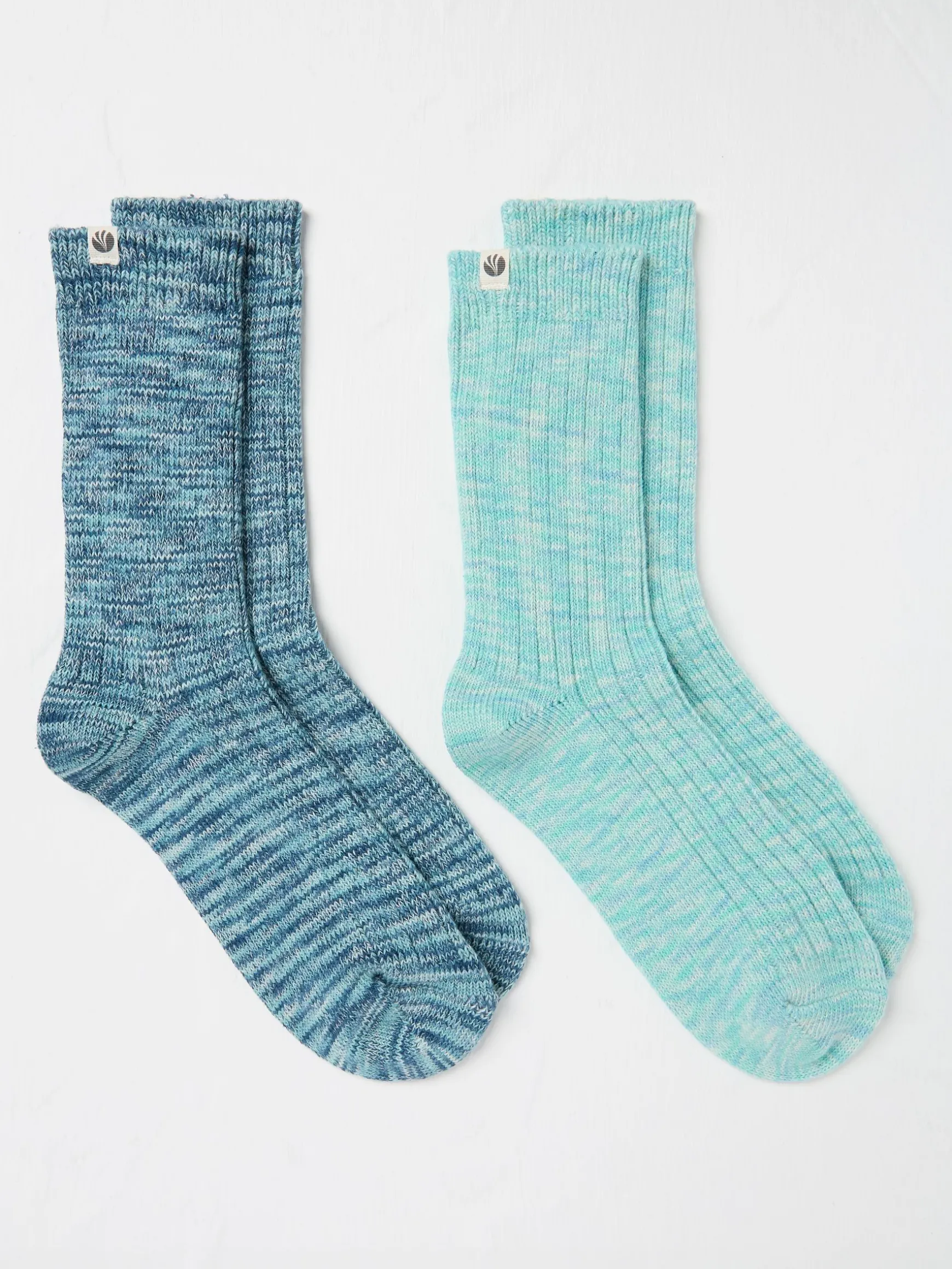 FatFace Space Dye Socks 2 Pack Blue Shop