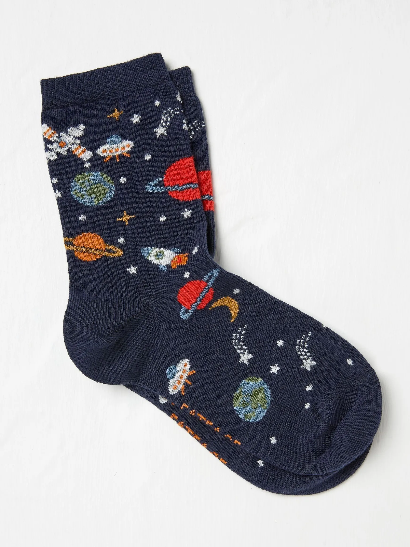 FatFace Space Socks 1 Pack Blue Hot