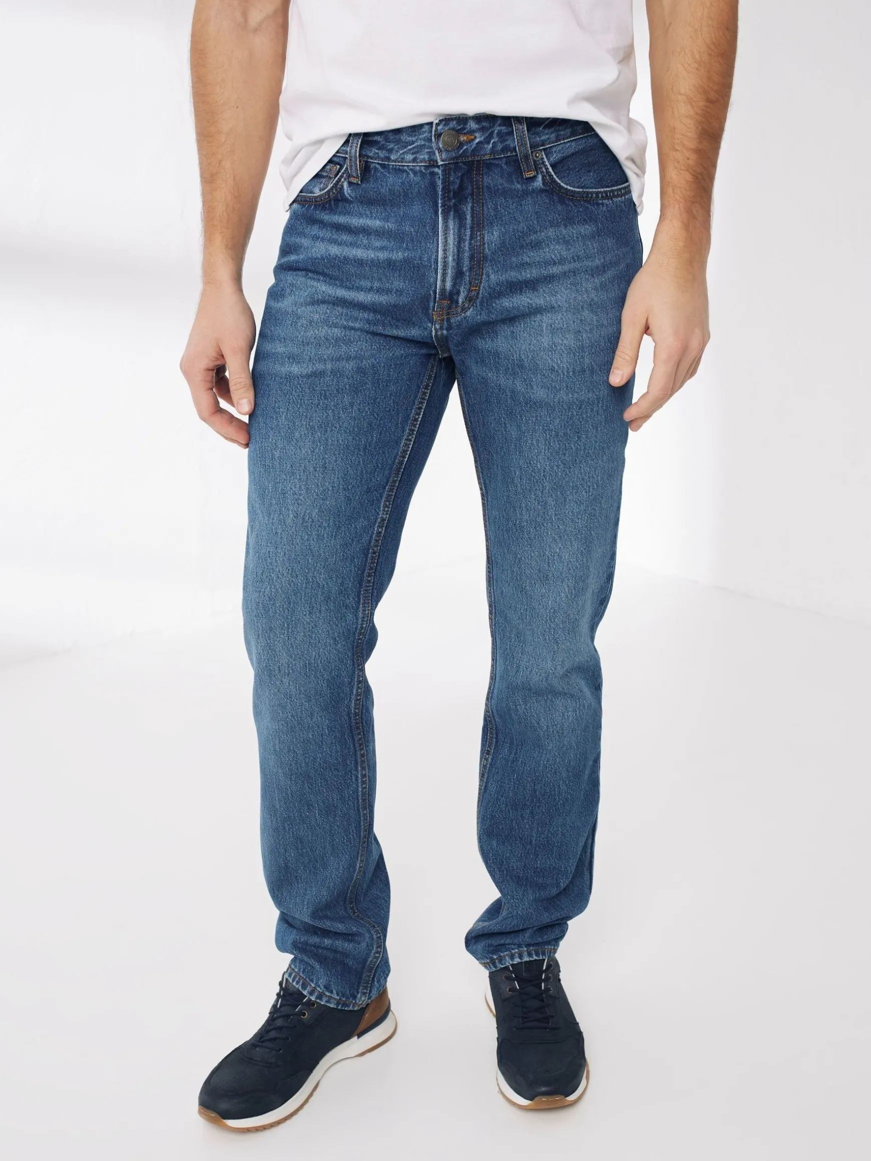 FatFace Straight Stone Wash Jeans Blue Shop