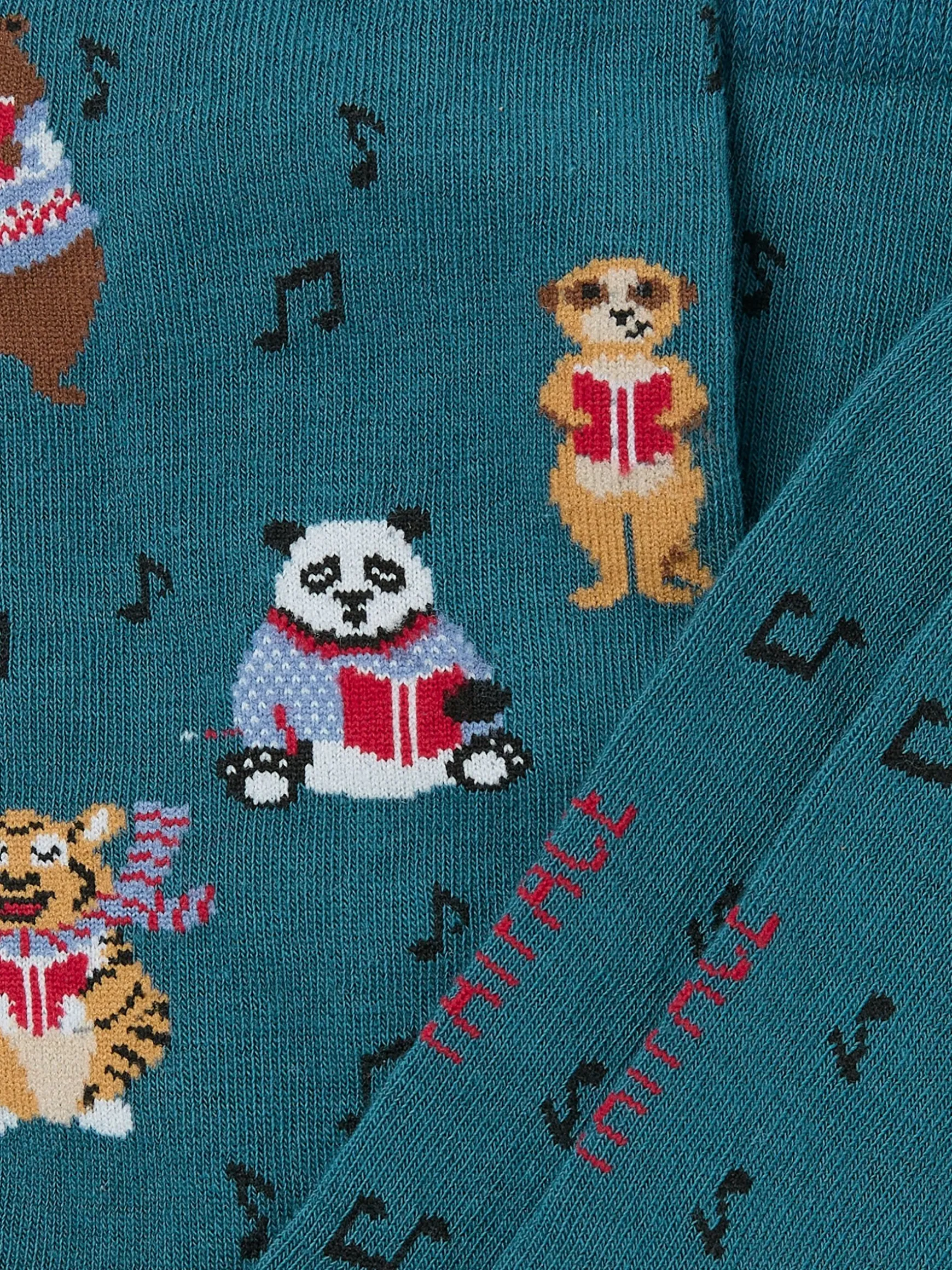 FatFace Singing Animals Socks Blue Teal Best