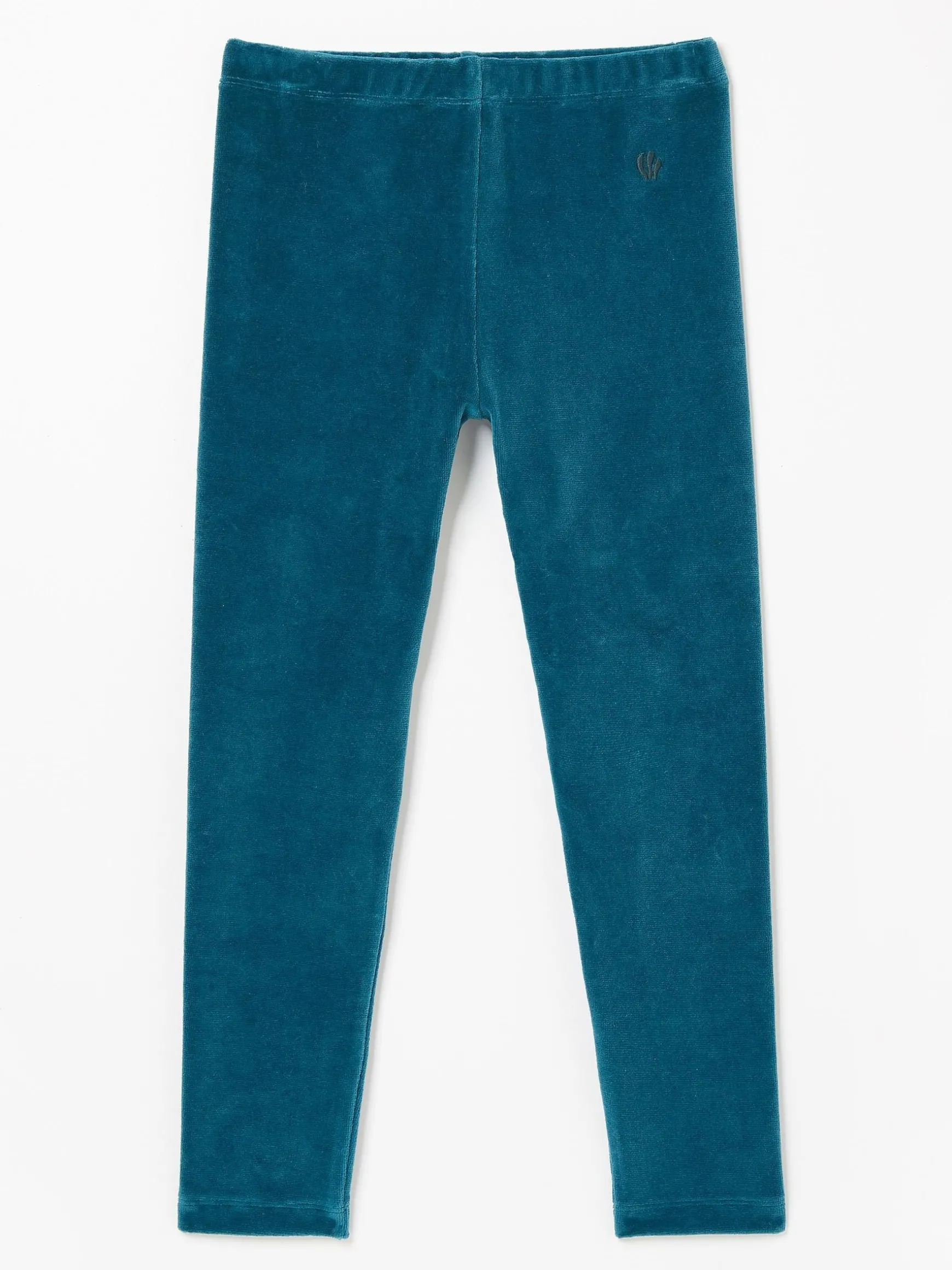 FatFace Velvet Leggings Blue New