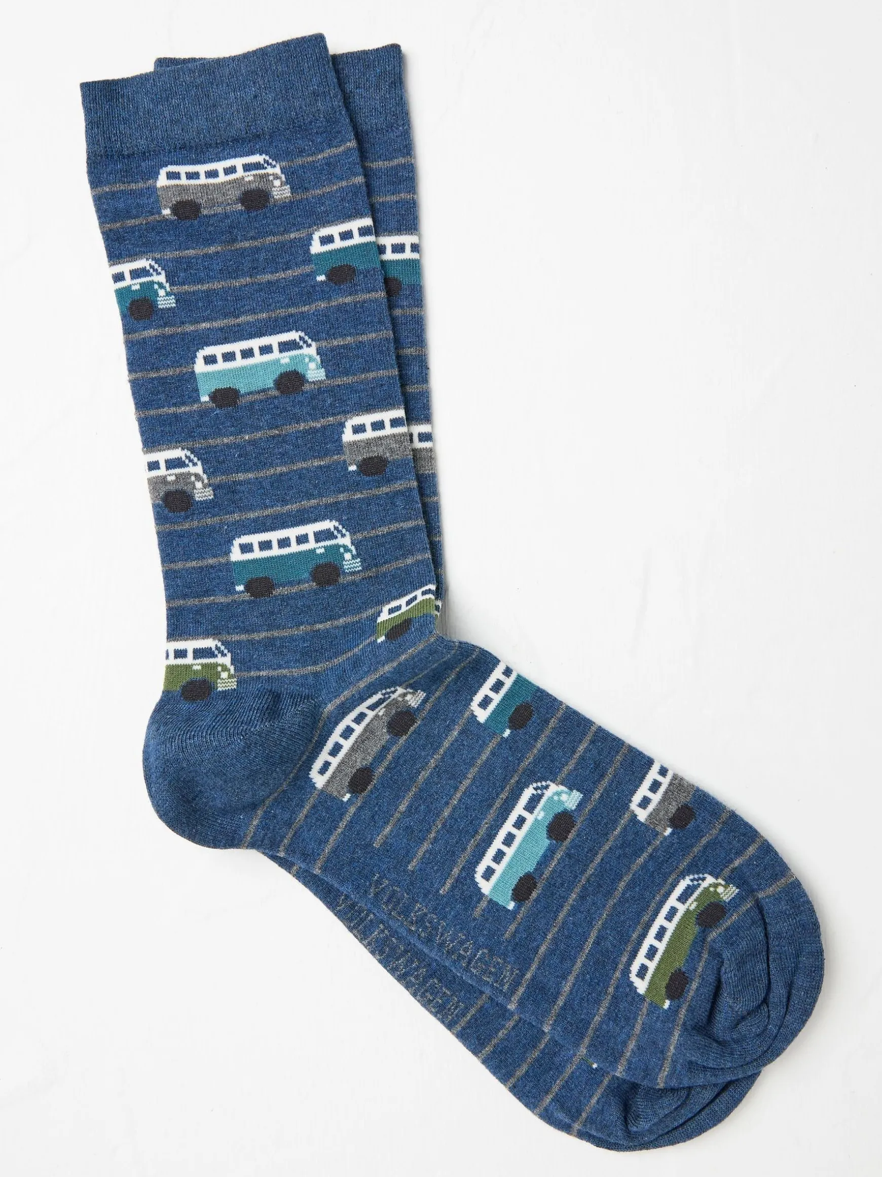 FatFace Men's Socks 1 Pack Blue VW Discount