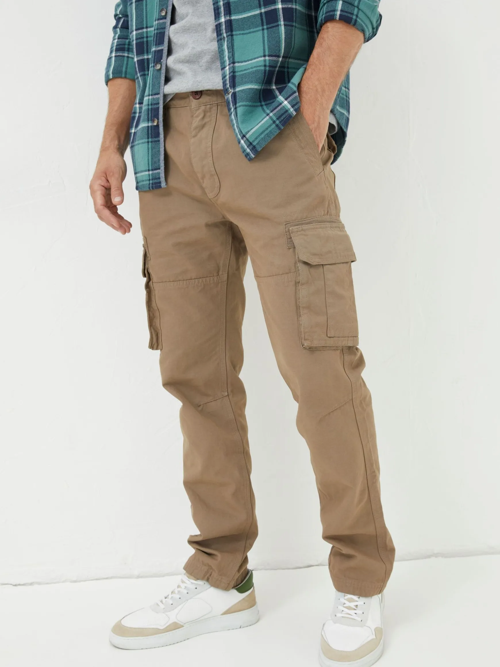 FatFace Breakyard Cargo Trousers Natural Dark Natural Online