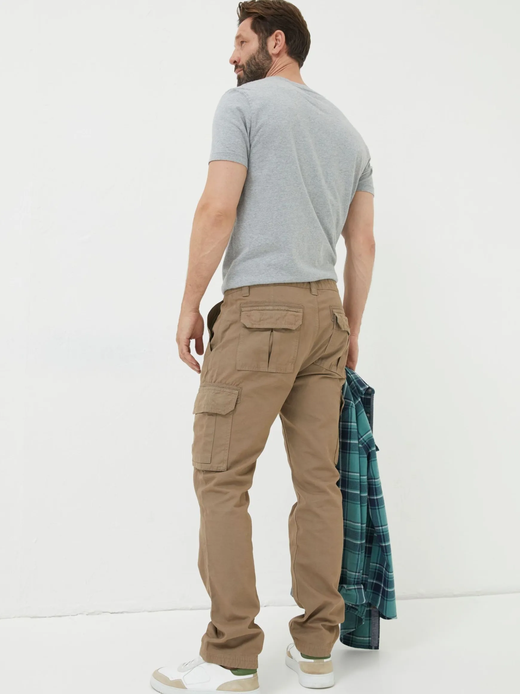 FatFace Breakyard Cargo Trousers Natural Dark Natural Online