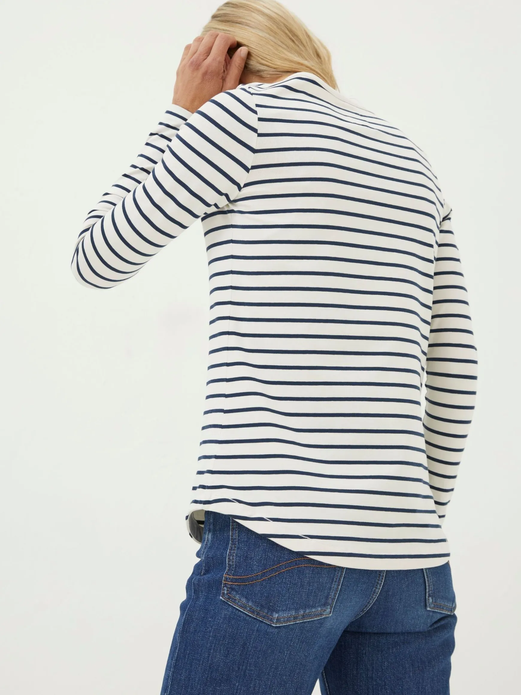 FatFace Breton T-Shirt Cream Store