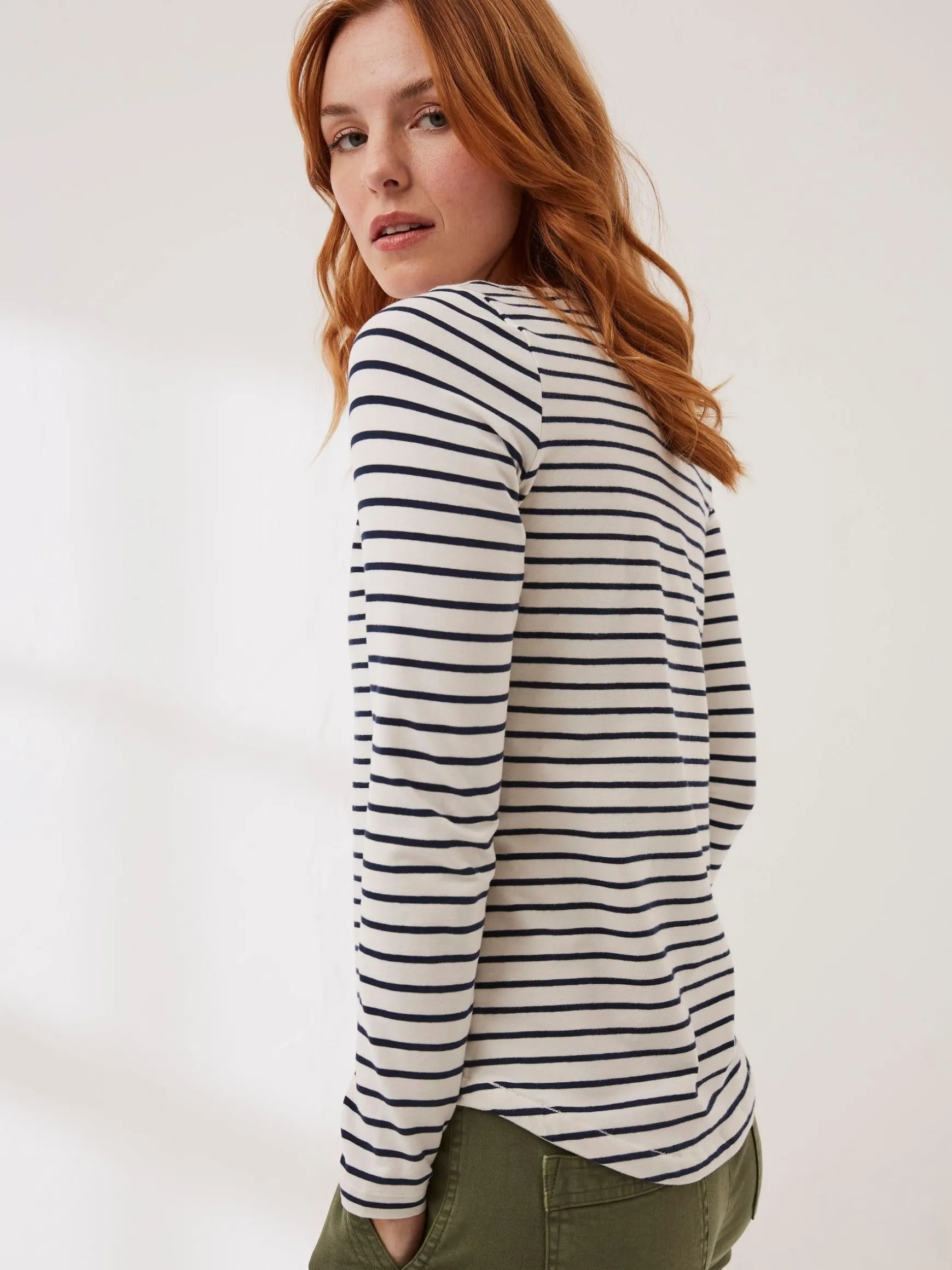 FatFace Breton T-Shirt Natural Fashion