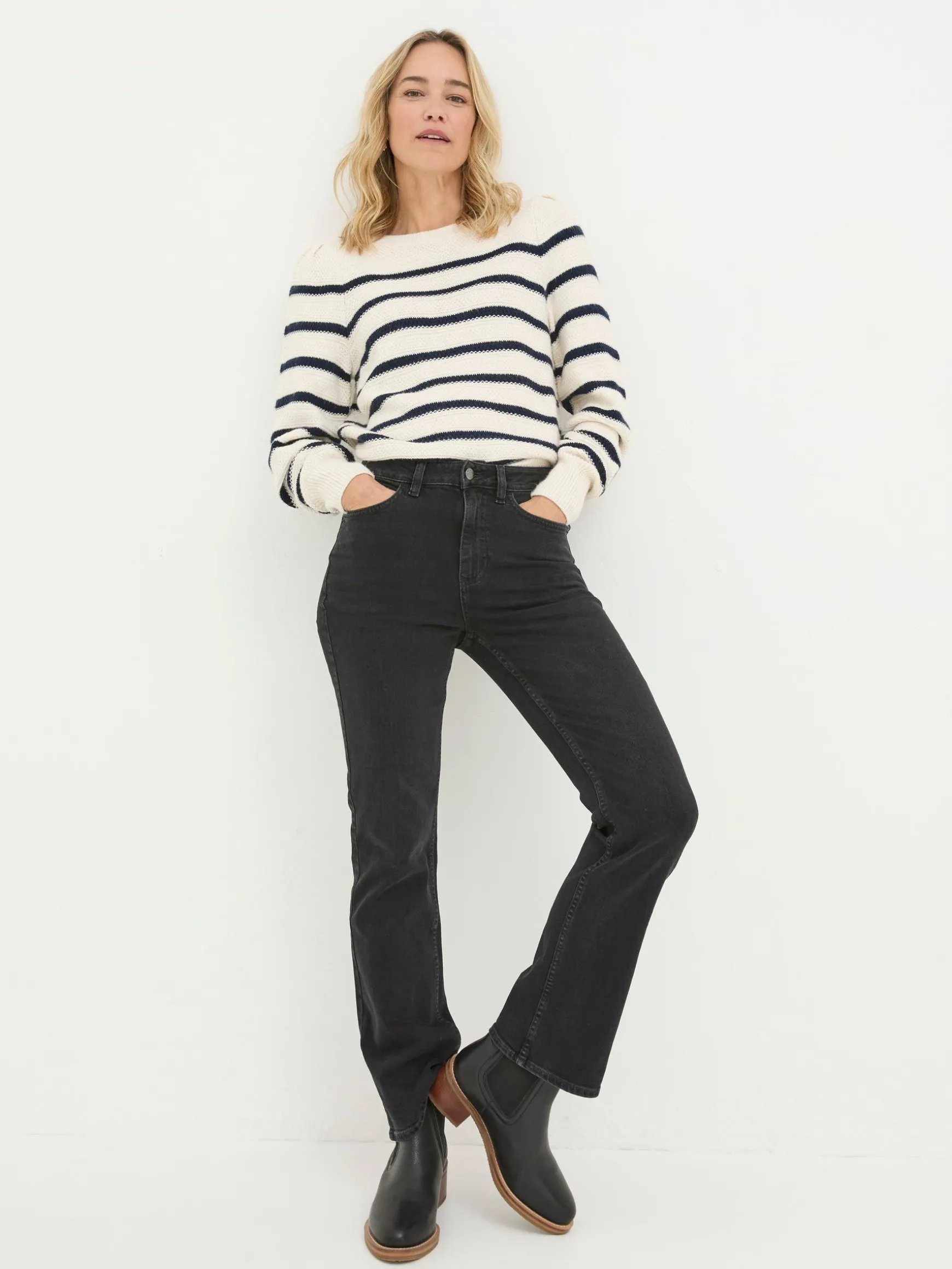 FatFace Brooke Bootcut Jeans Black Best