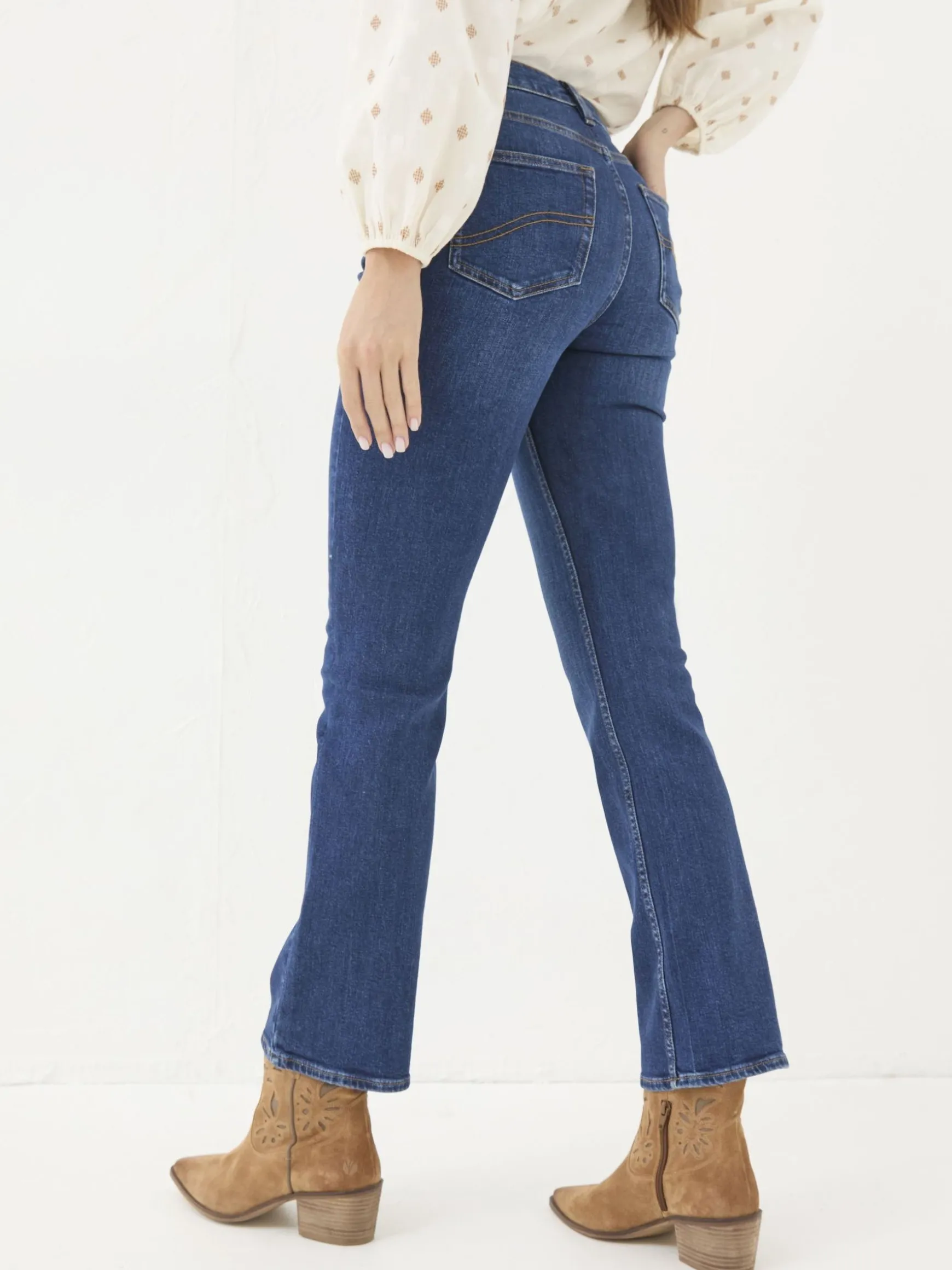 FatFace Brooke Bootcut Jeans Indigo/Blue Fashion