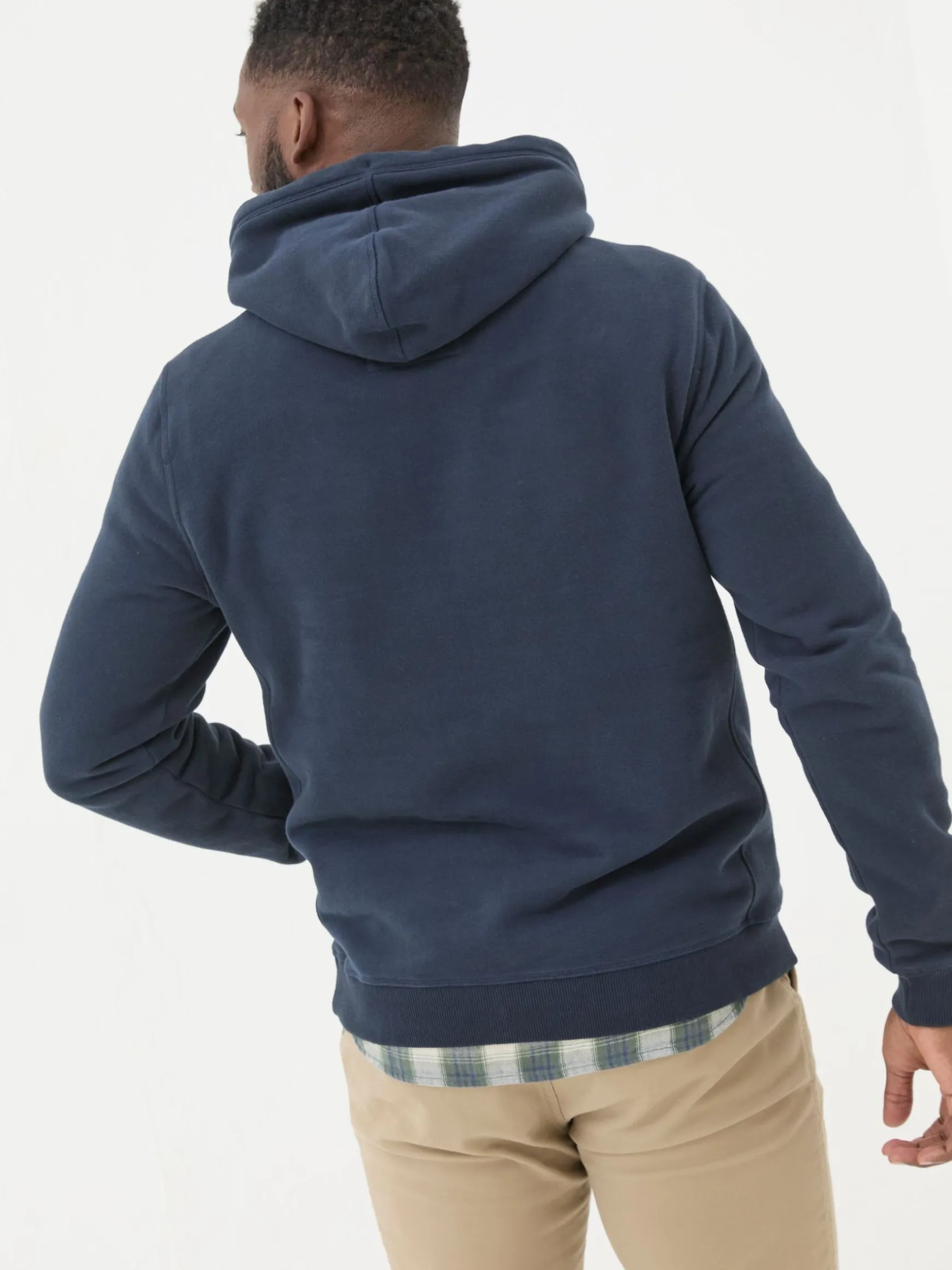 FatFace Brooke Overhead Hoodie Navy Blue Flash Sale