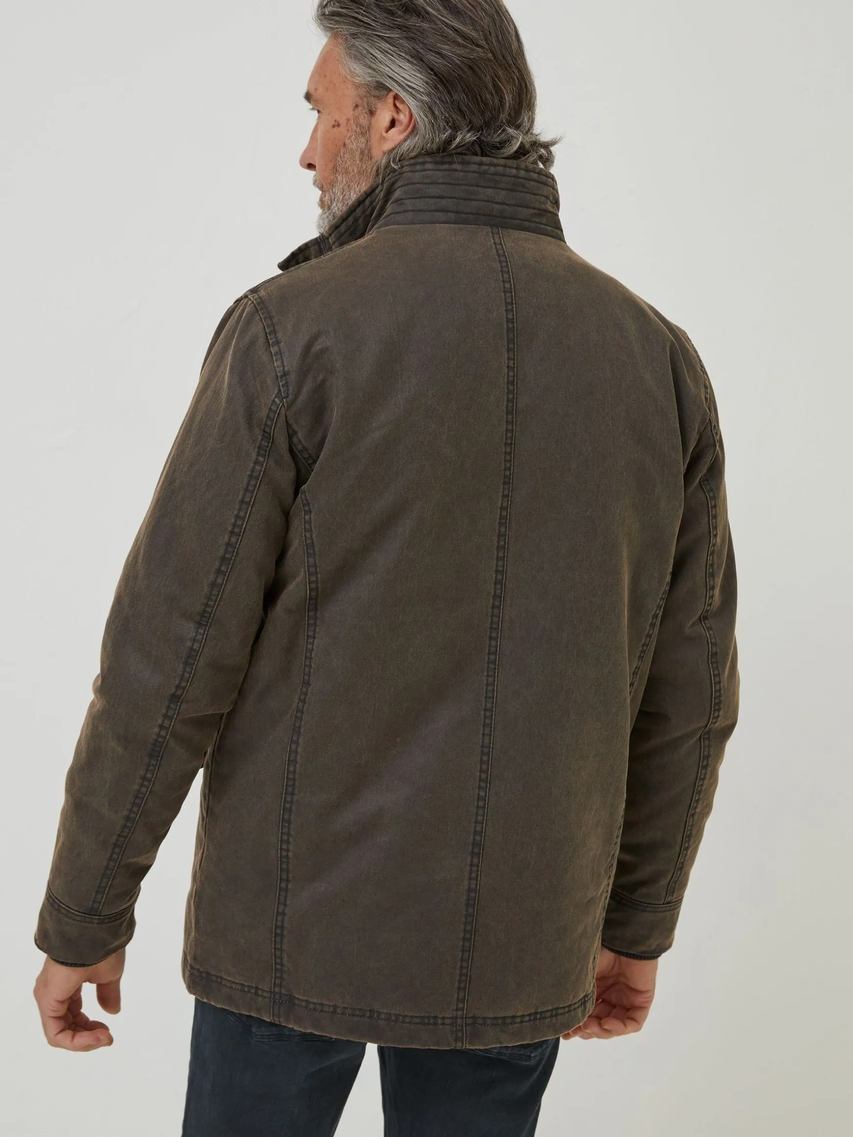 FatFace Broadsands Four Pocket Jacket Brown Hot