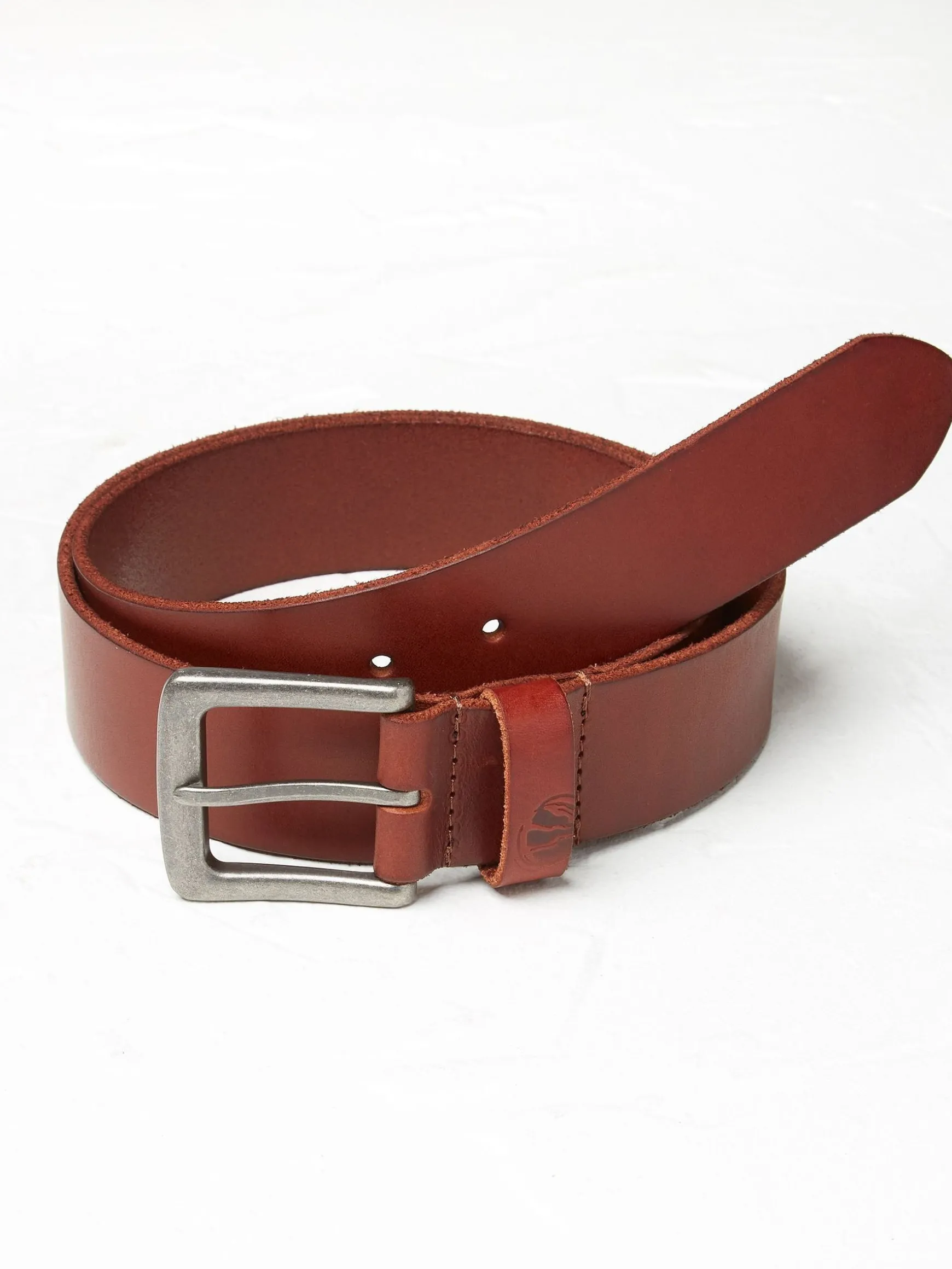 FatFace Italian Leather Belt Brown Store