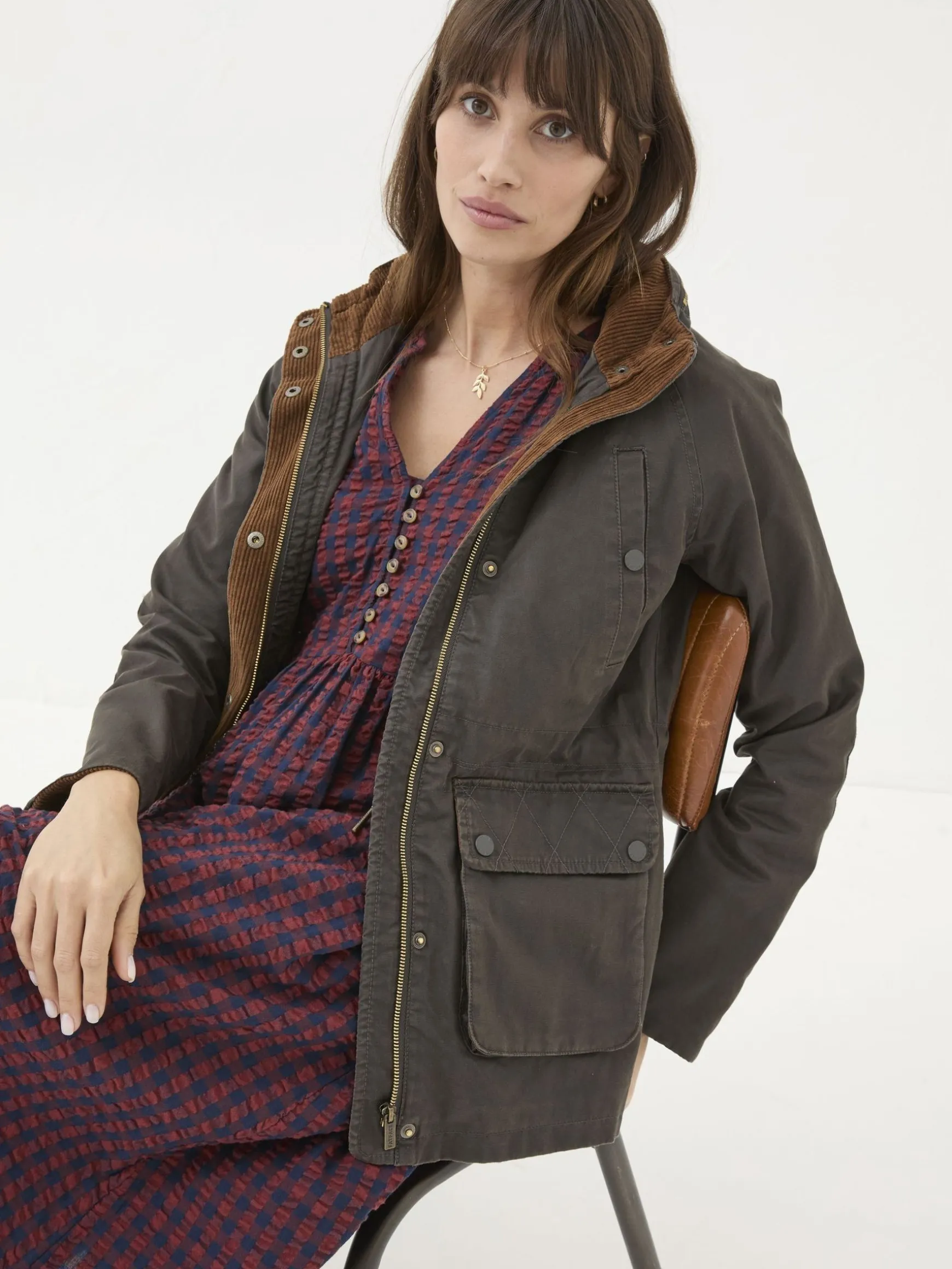 FatFace Sussex Heritage Coat Brown Cheap