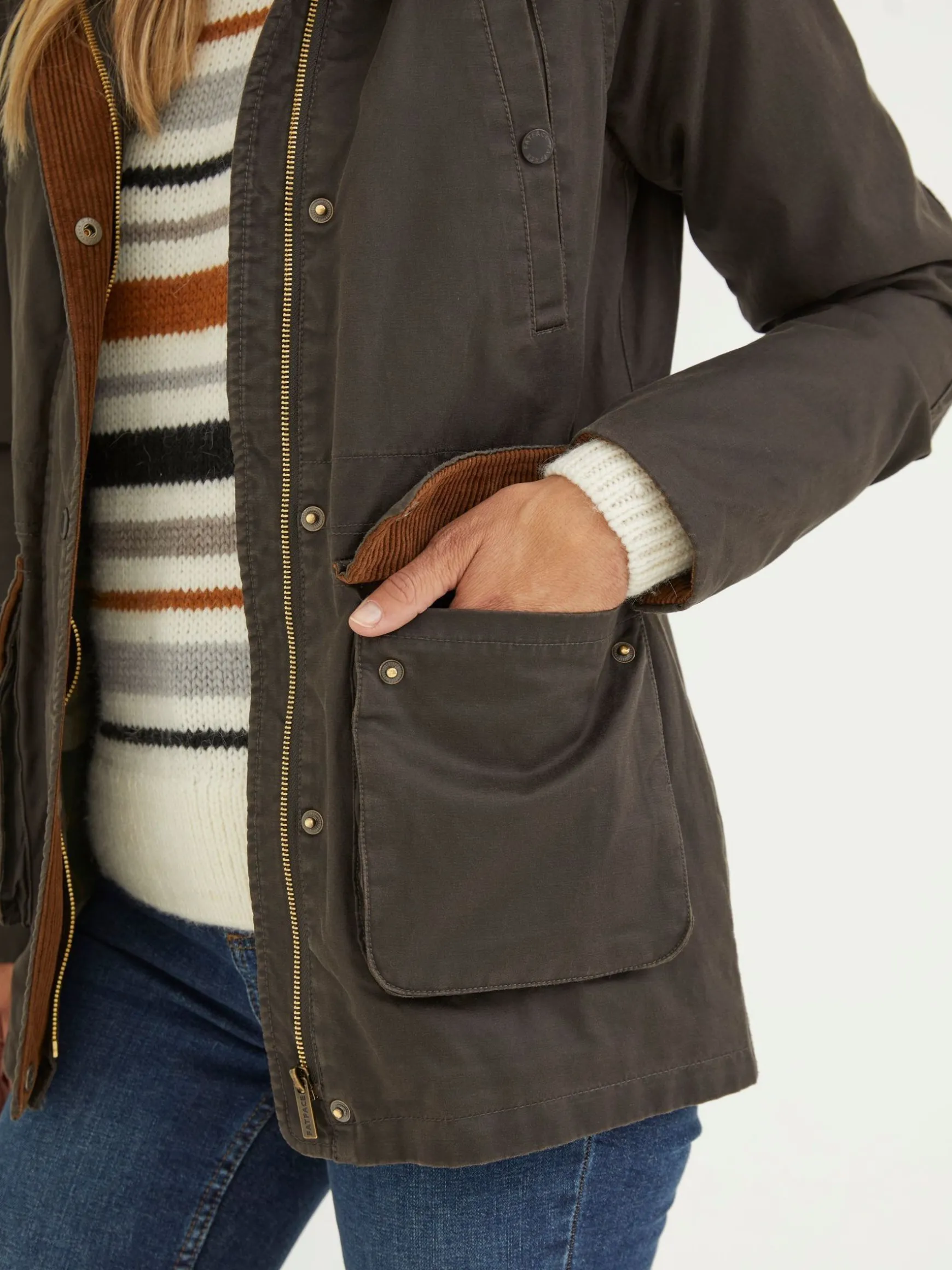 FatFace Sussex Heritage Coat Brown Fashion