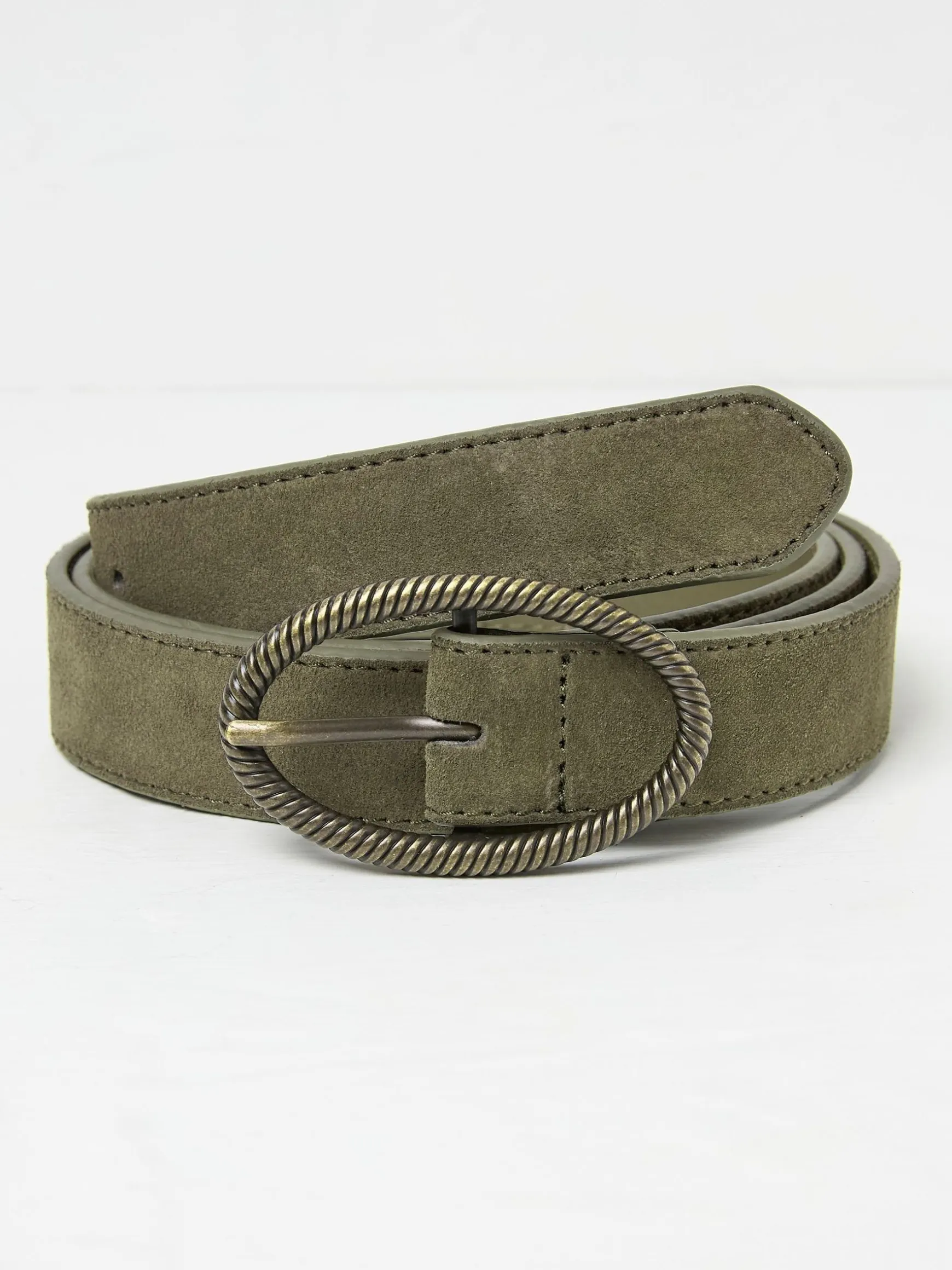 FatFace Buckle Interest Belt Green Shop