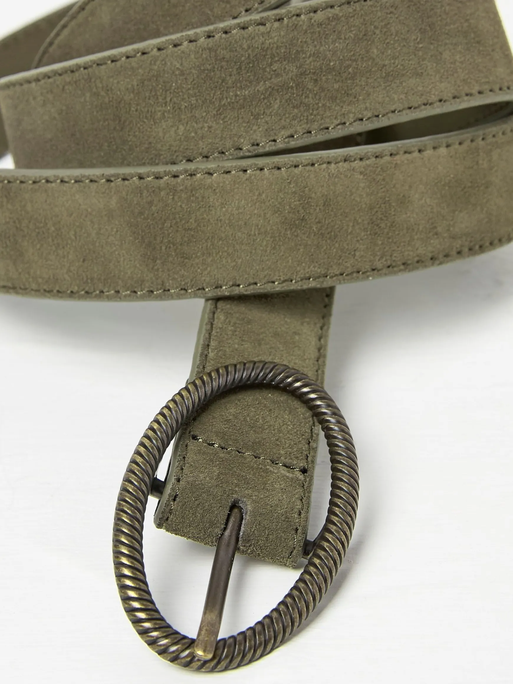 FatFace Buckle Interest Belt Green Shop