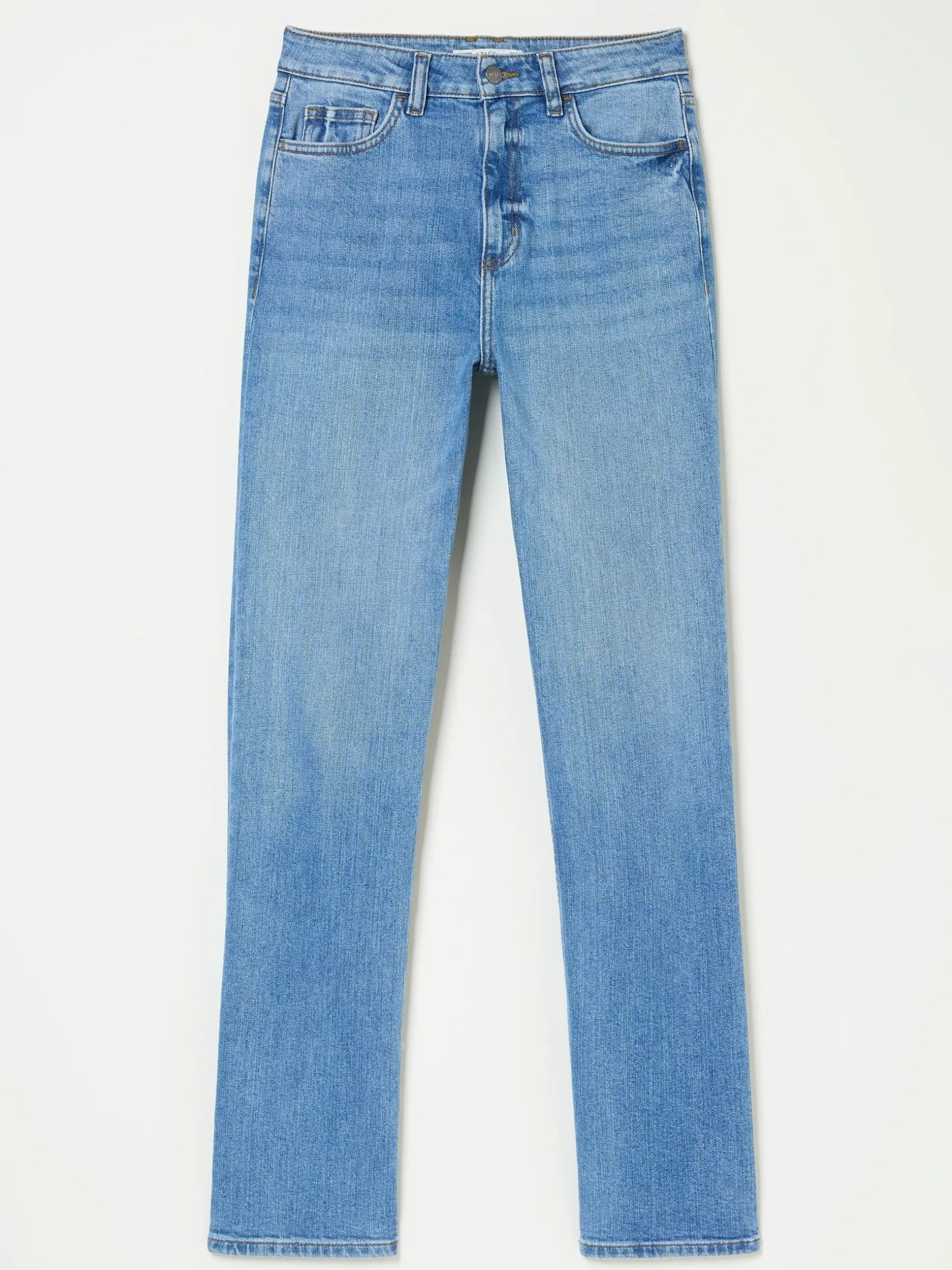 FatFace Carmel Comfort Straight Jeans Light Vintage Blue Sale