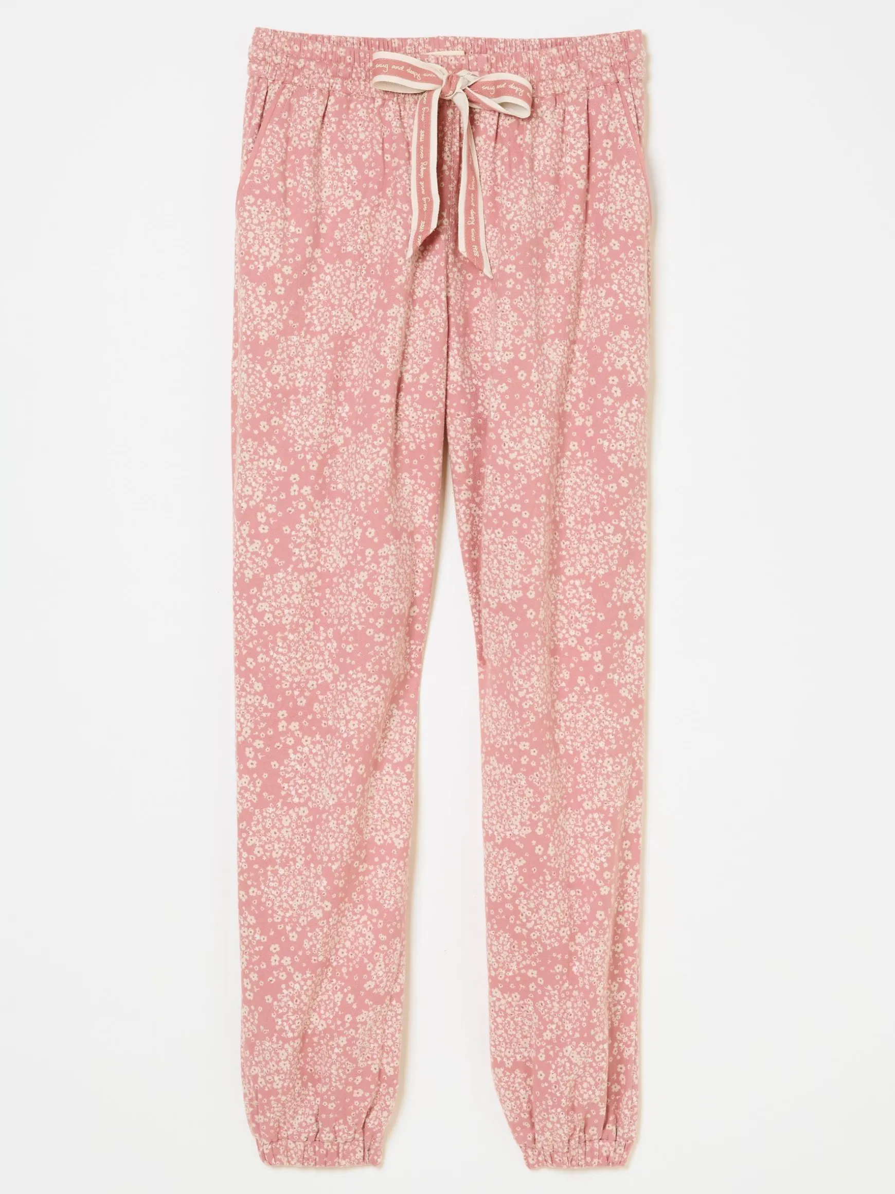 FatFace Cora Floral 100% Cotton Pyjama Bottoms Pink New