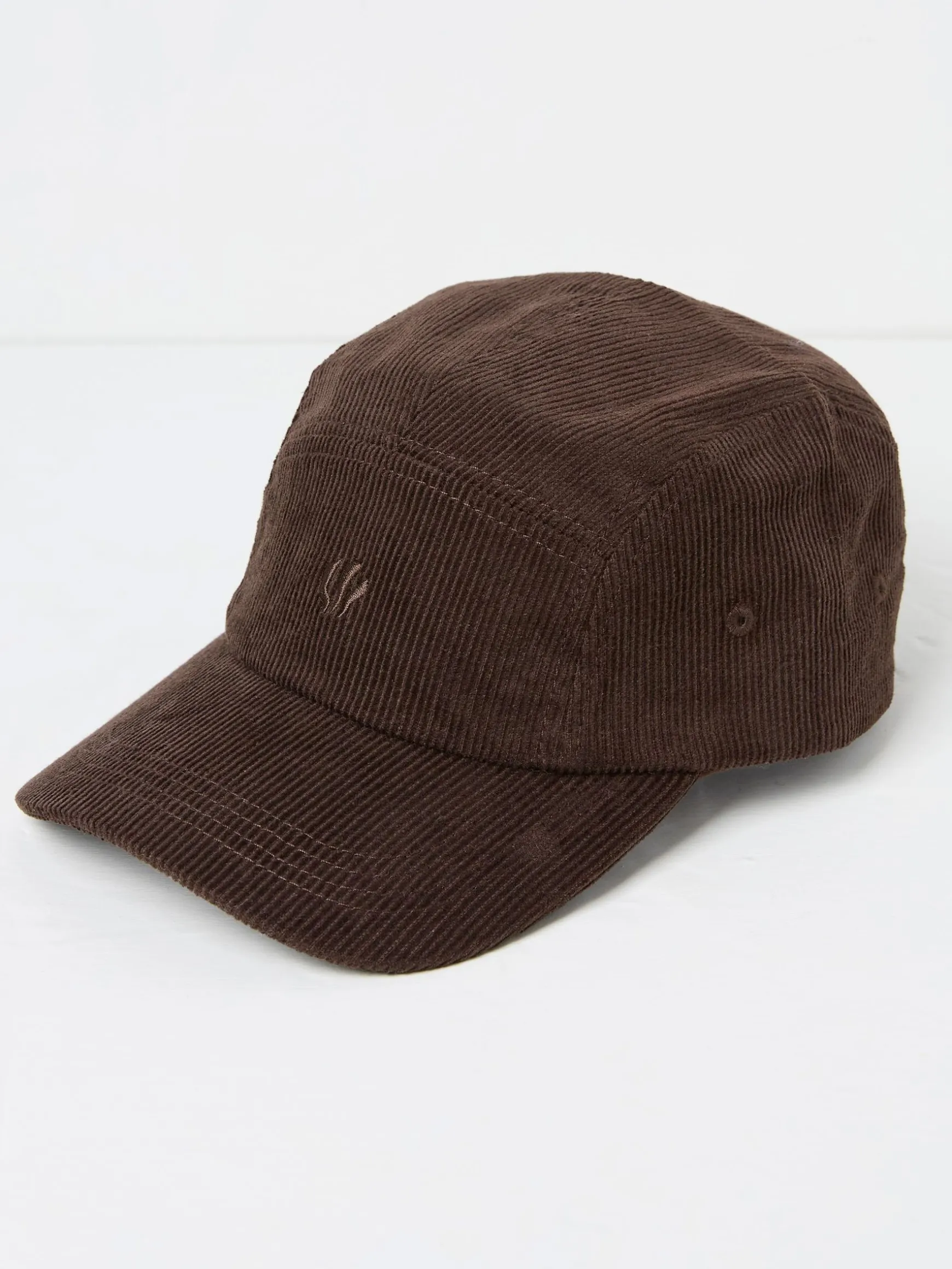 FatFace Cord 5 Panel Baseball Cap Brown Flash Sale